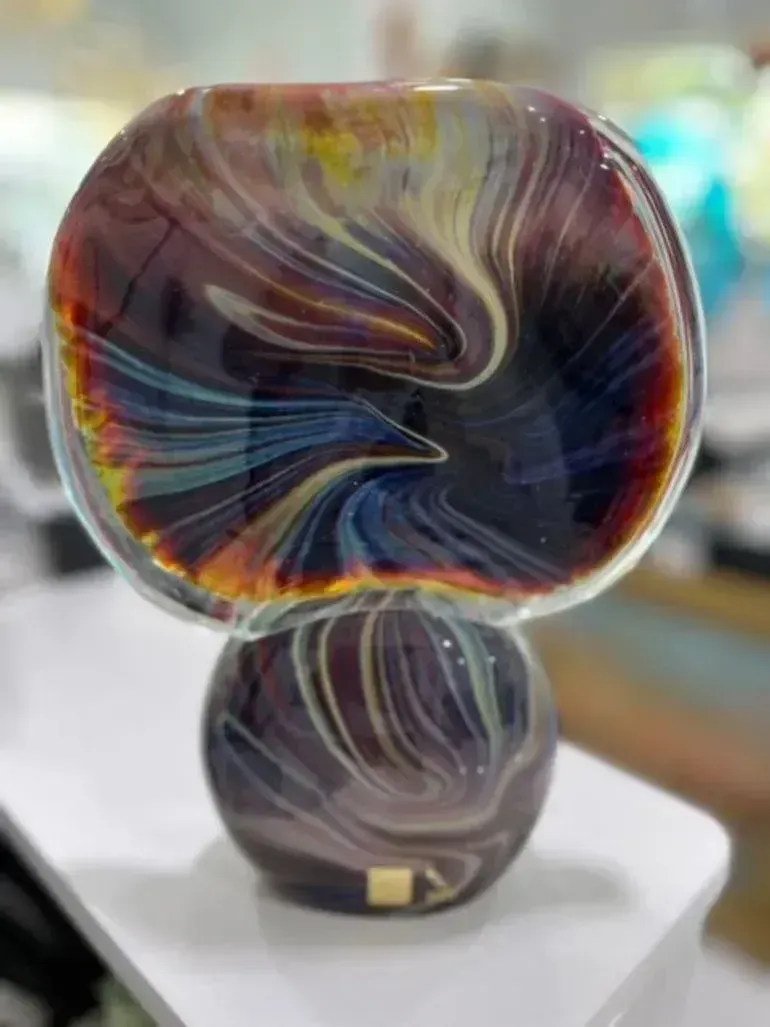 Murano Glass Elephant Head By Oscar Zanetti photo for sale