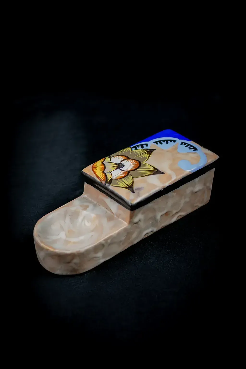 Floral Art Deco Cigarette Box And Ashtray By Louis Auguste Dage photo buy