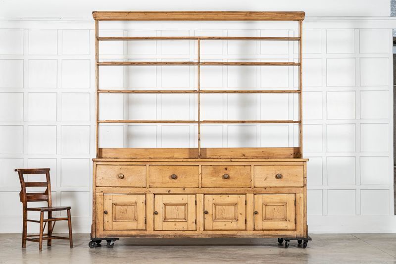 Large 19thc English Vernacular Pine Dresser photo 5118.0