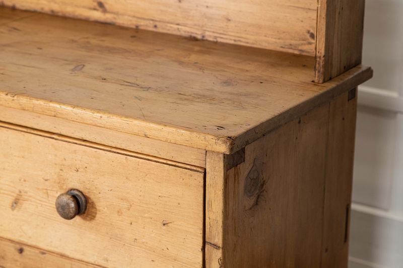 Furniture Large 19thc English Vernacular Pine Dresser photo