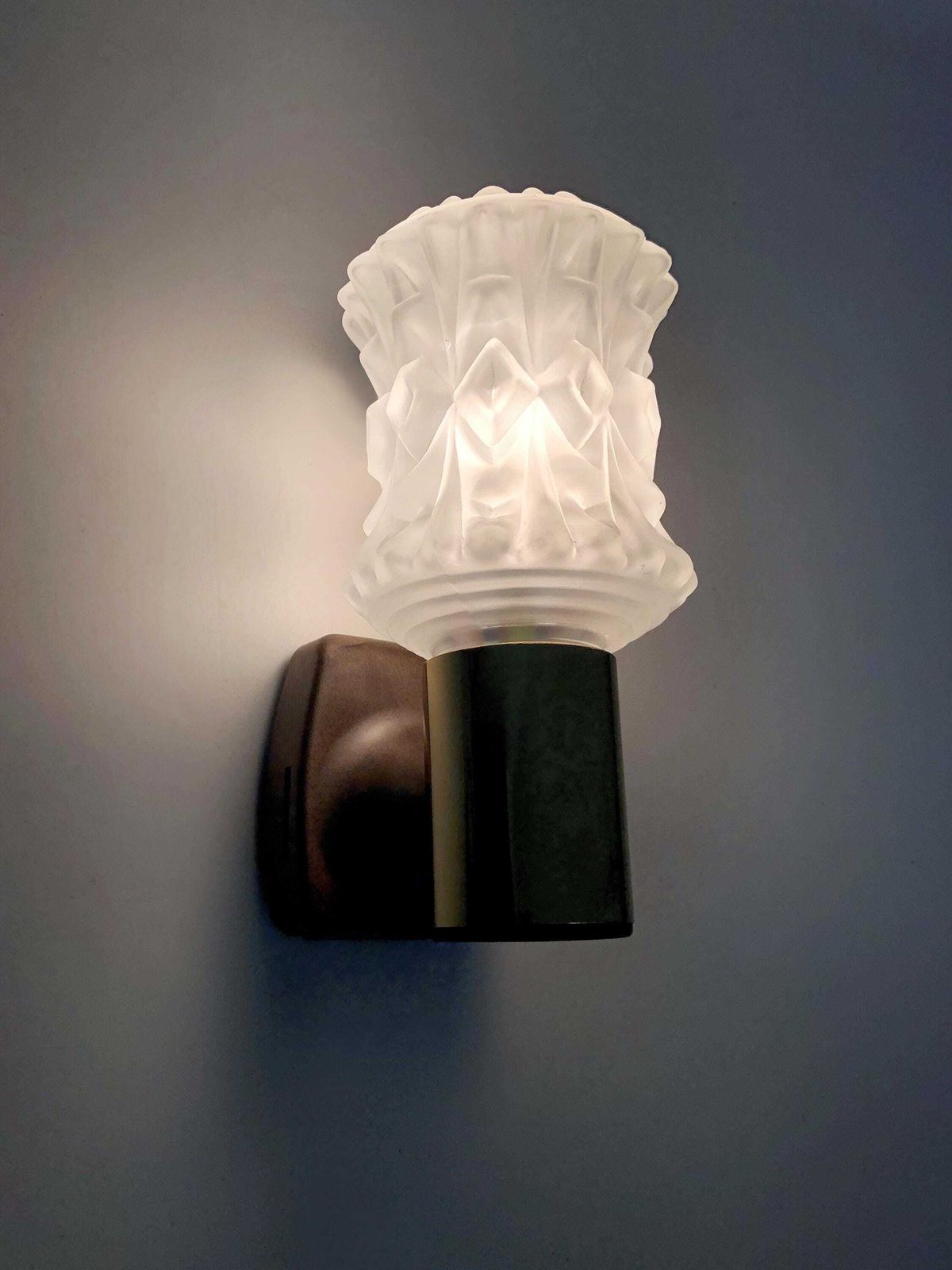 Pair Of Vintage Italian Targetti Wall Sconces In Gold Tone Metal With Glass Globes photo furniture