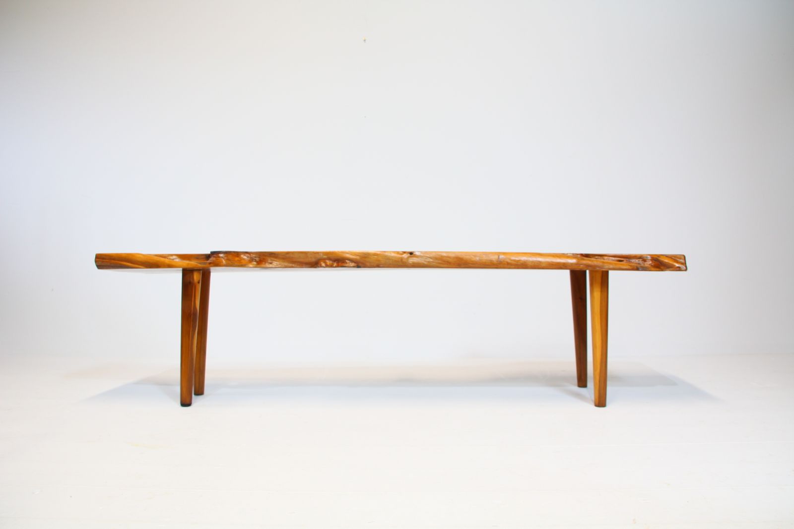 Reynolds Of Ludlow Live Edge Coffee Table   Yew C.1960 photo vinterior