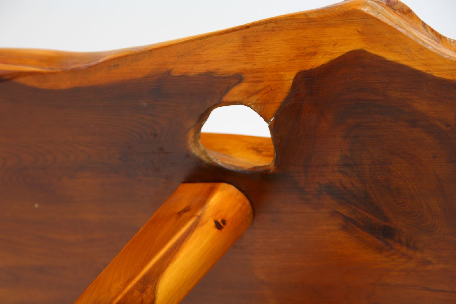 photo vintage Reynolds Of Ludlow Live Edge Coffee Table   Yew C.1960
