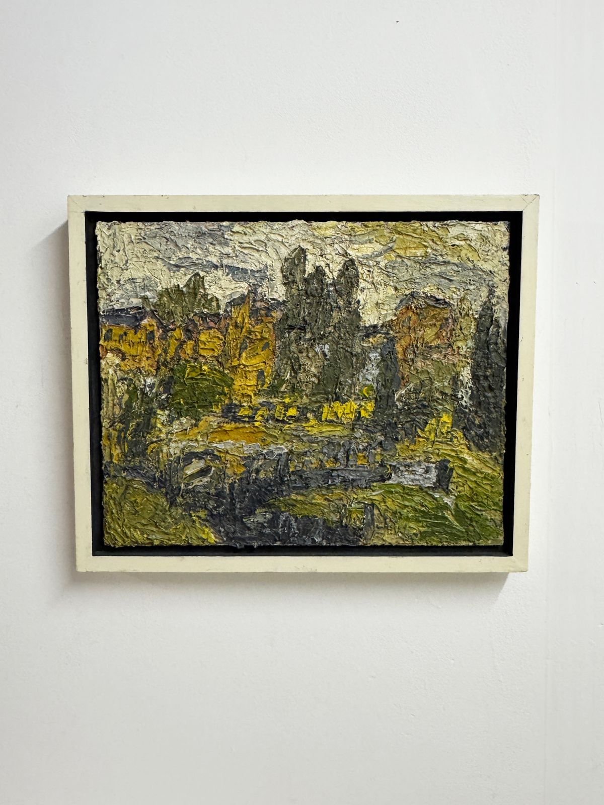 Barry De More Vintage Original Heavy Impasto Textured Landscape Oil Painting