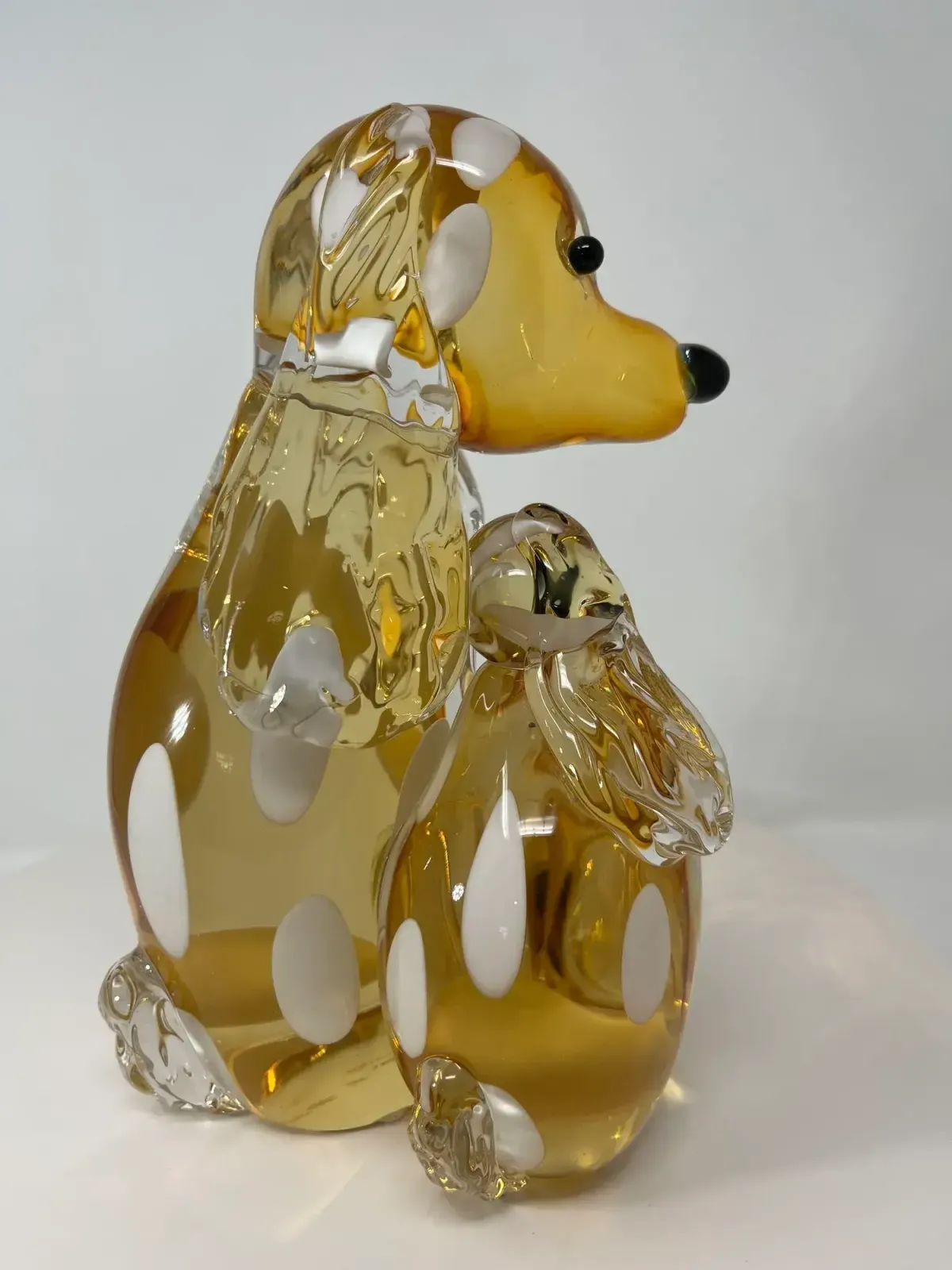 Murano Glass Dog And Puppy, 21st Century photo vinterior