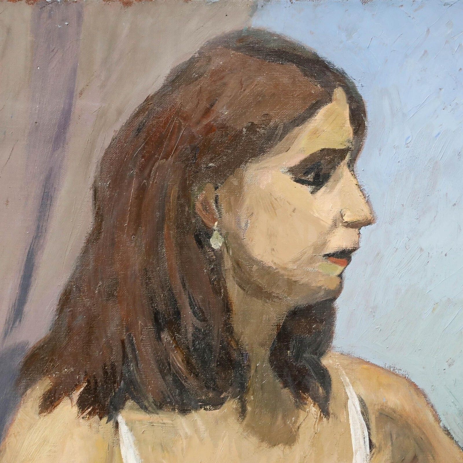 Georges Joubin (1888 1983)   Mid 20th Century Oil, La Louise photo Art