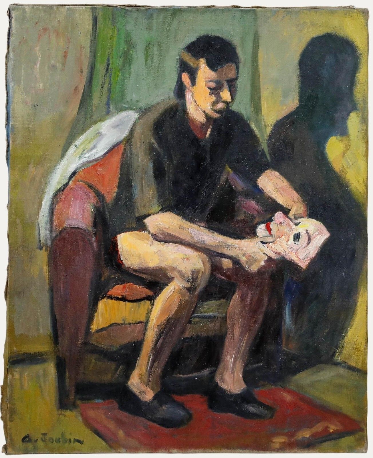 Georges Joubin (1888 1983)   Mid 20th Century Oil, The Actor