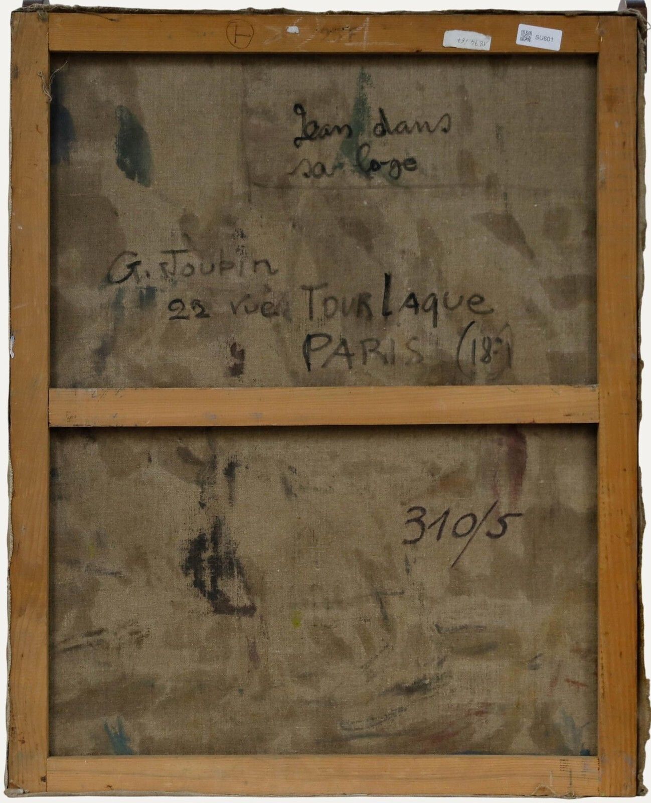 Georges Joubin (1888 1983)   Mid 20th Century Oil, The Actor photo for sale