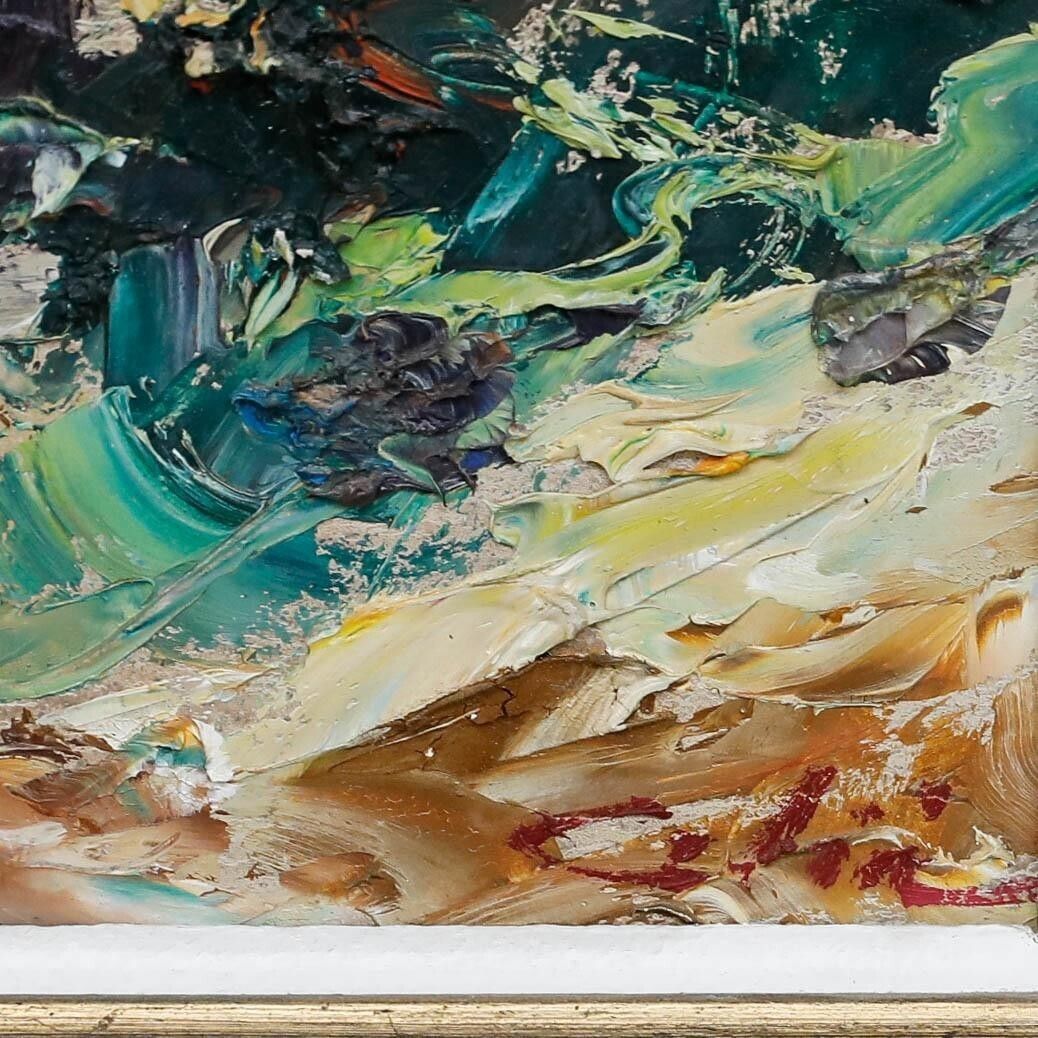 Bernardino Celia Colom (1921 1985)   Impasto 1970 Oil, Sa Calobra Mountain photo vinterior