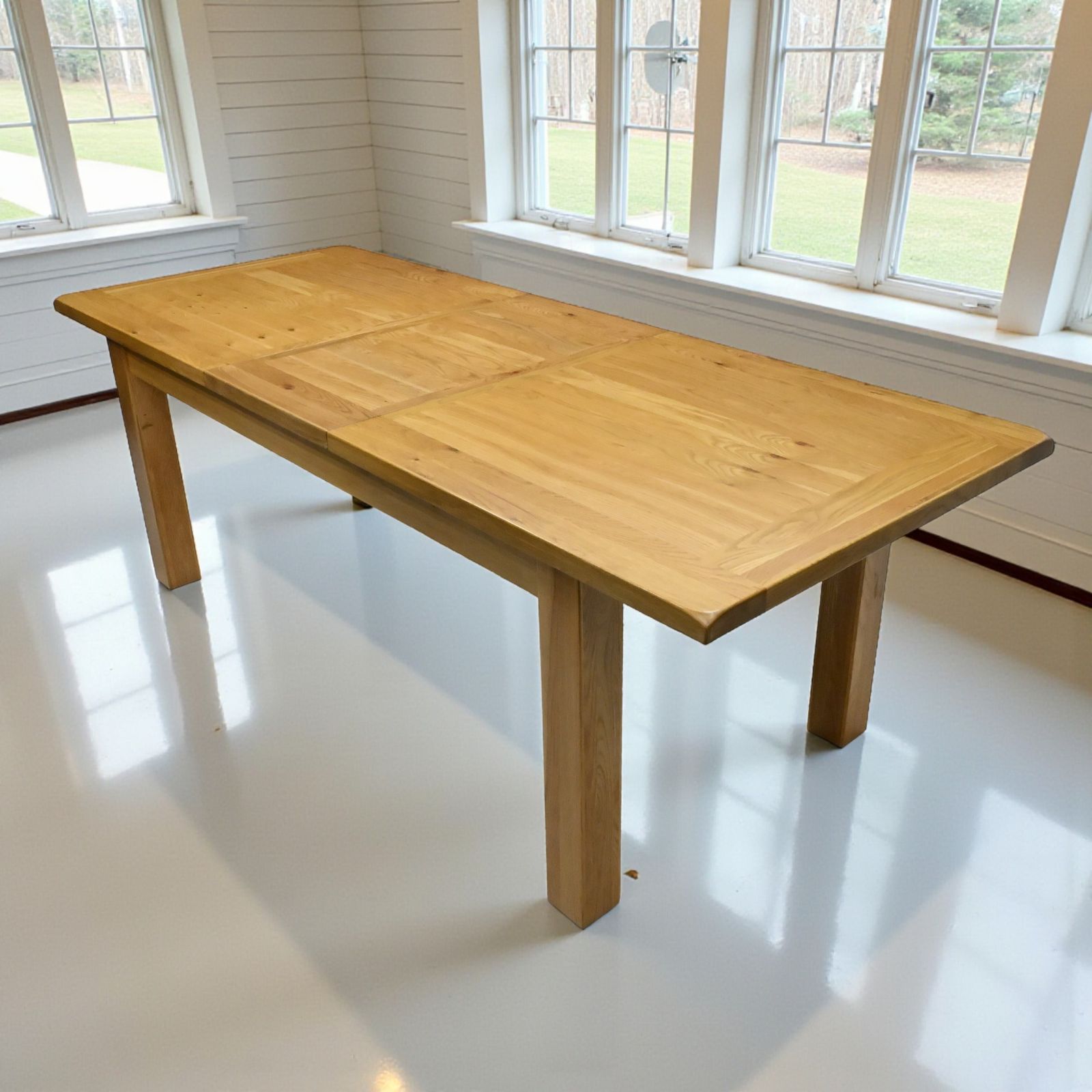Large Extending Dining Table Light Oak Extends To Seat Up To 12 Free Uk Delivery photo furniture