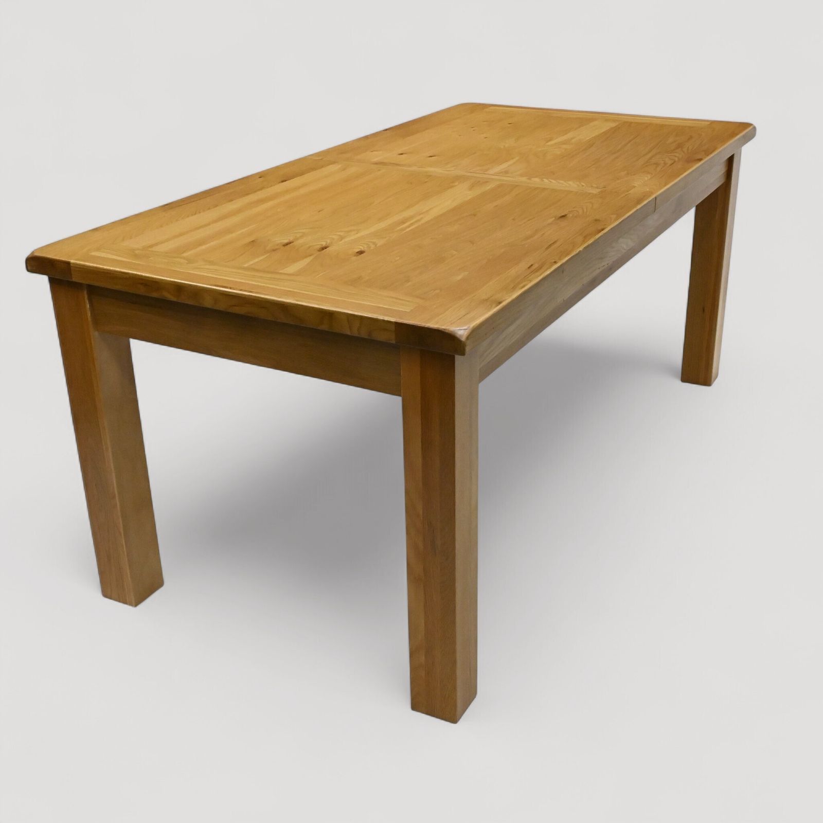 Large Extending Dining Table Light Oak Extends To Seat Up To 12 Free Uk Delivery photo vinterior