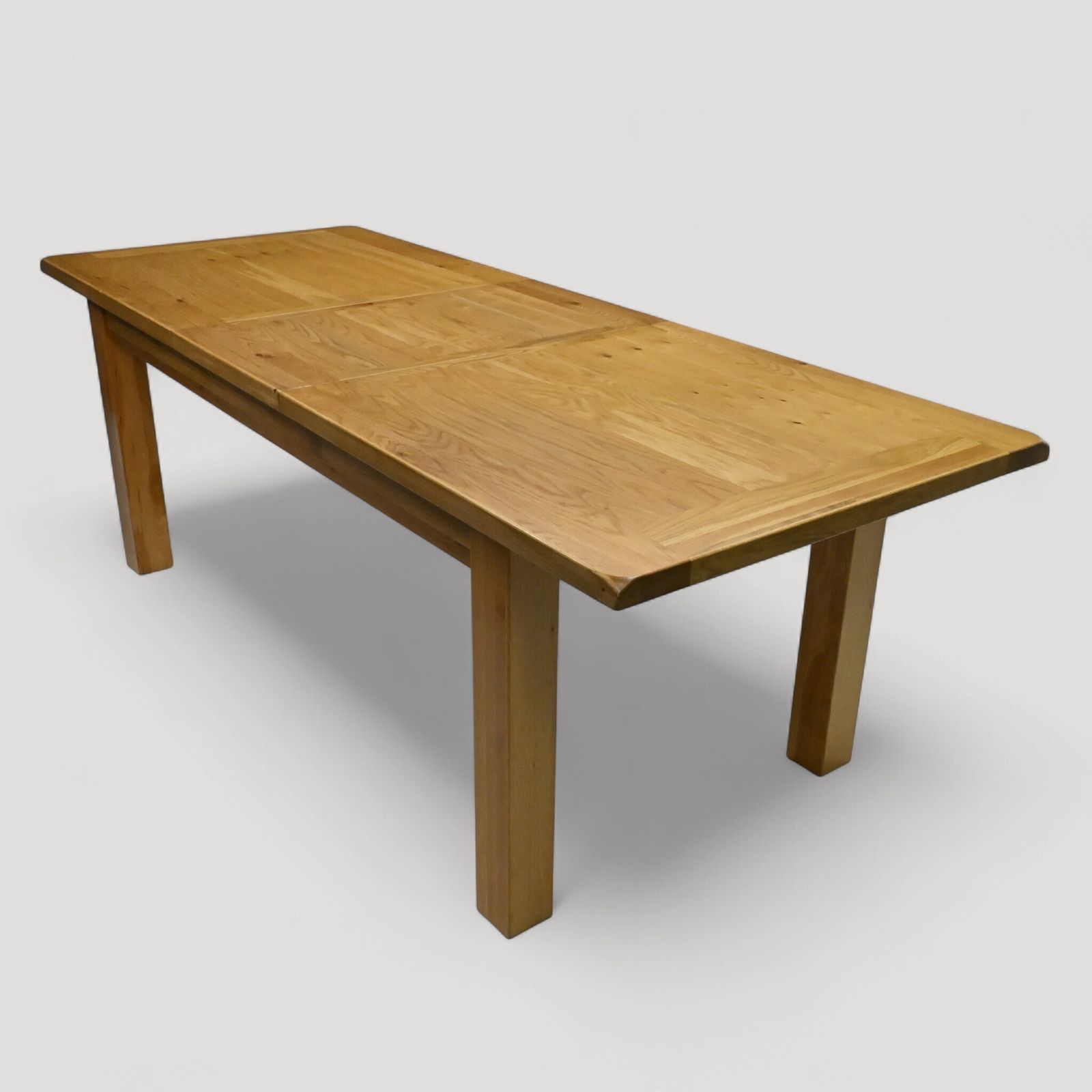 Large Extending Dining Table Light Oak Extends To Seat Up To 12 Free Uk Delivery photo vintage