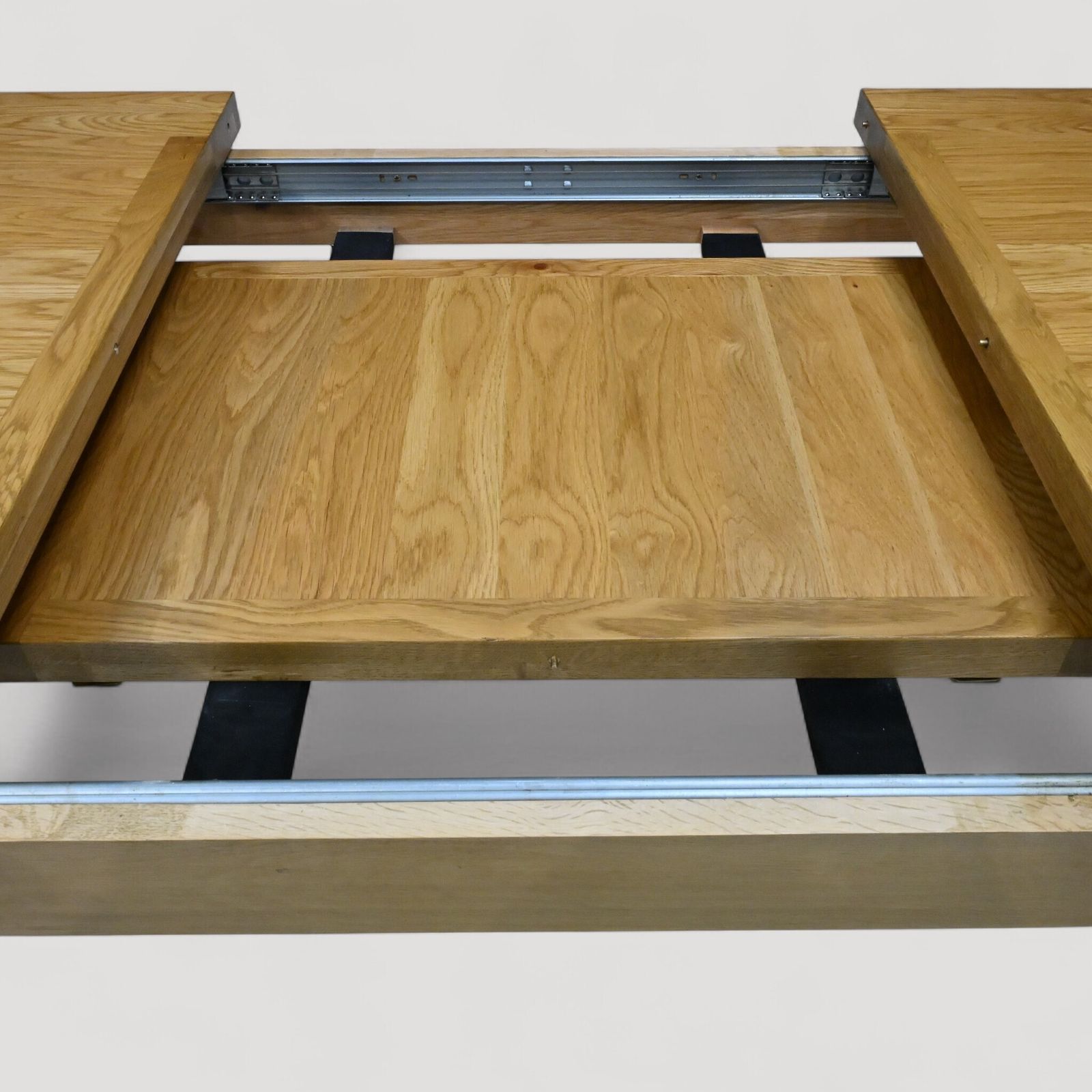 Furniture Large Extending Dining Table Light Oak Extends To Seat Up To 12 Free Uk Delivery photo