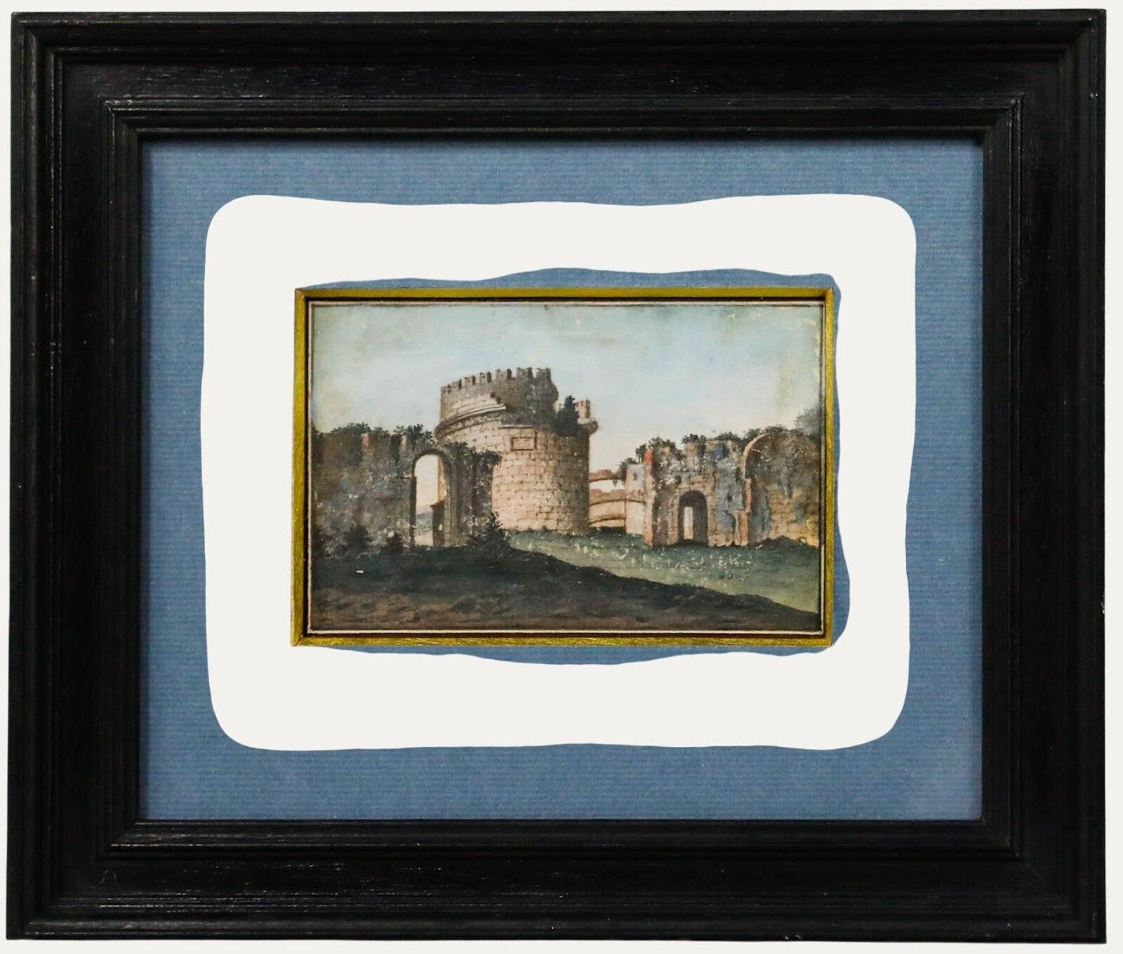 Italian School 19th Century Watercolour   The Tomb Of Caecilia Metella