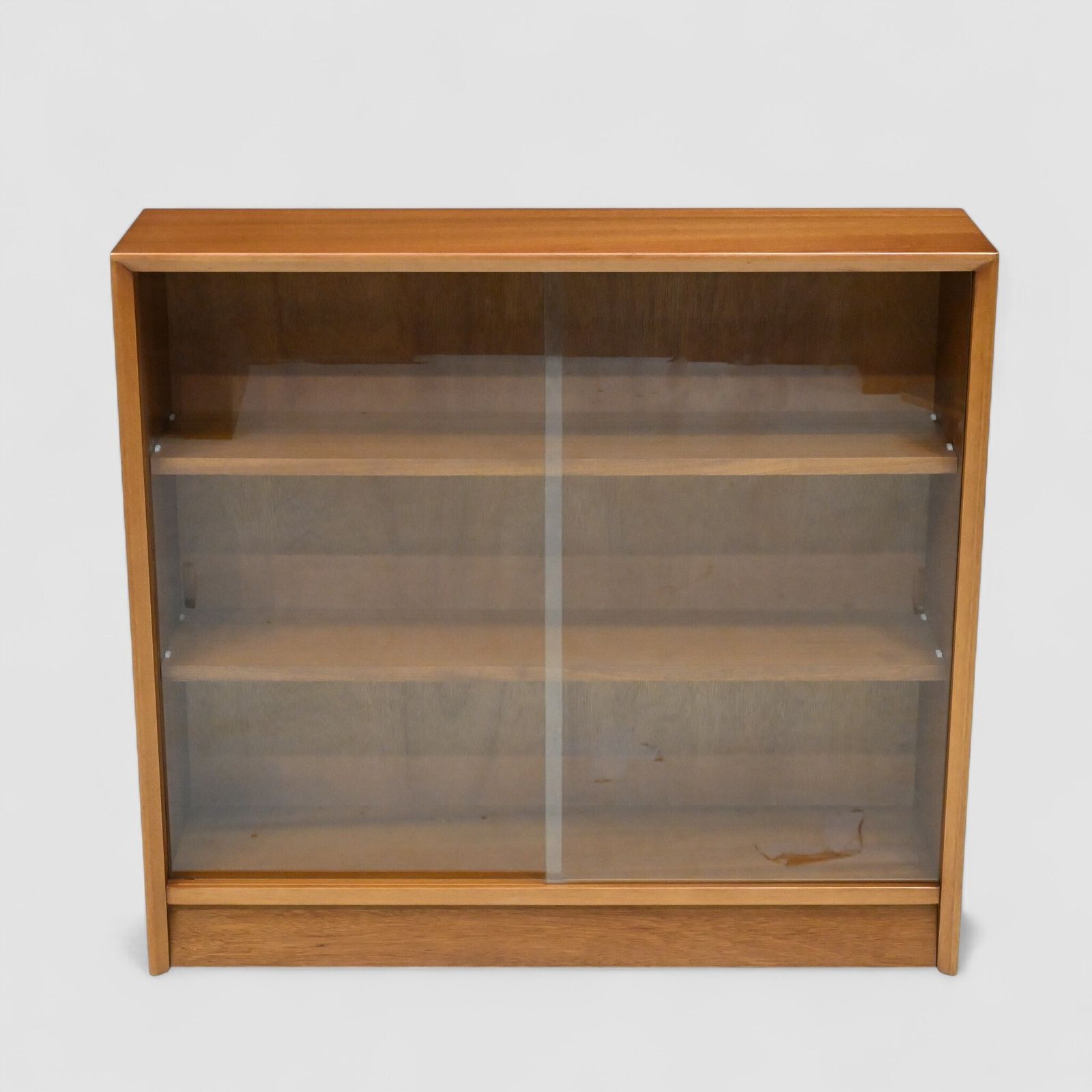 1950s 60s Gibbs Teak Display Cabinet Sliding Glass Doors Free Uk Delivery* photo furniture