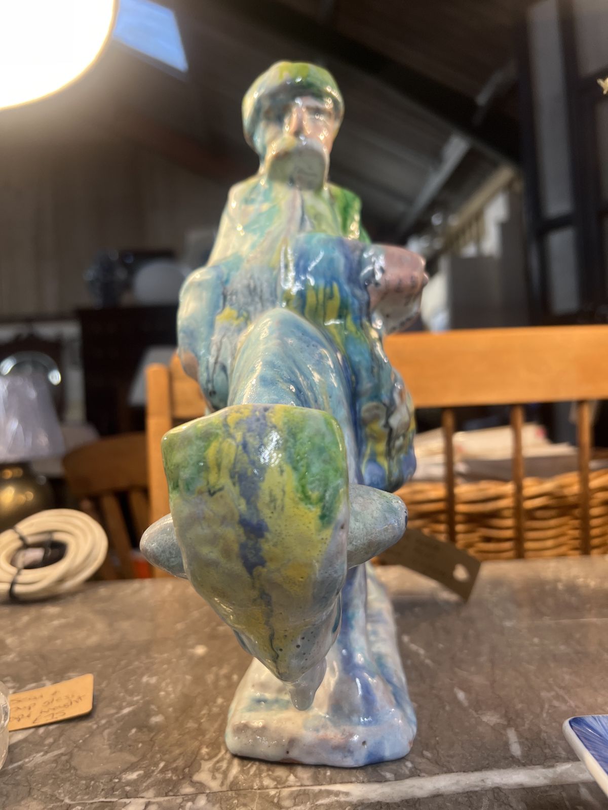Rare Early Obican Studio Pottery Sculpture, Signed & Dated 1951 photo buy