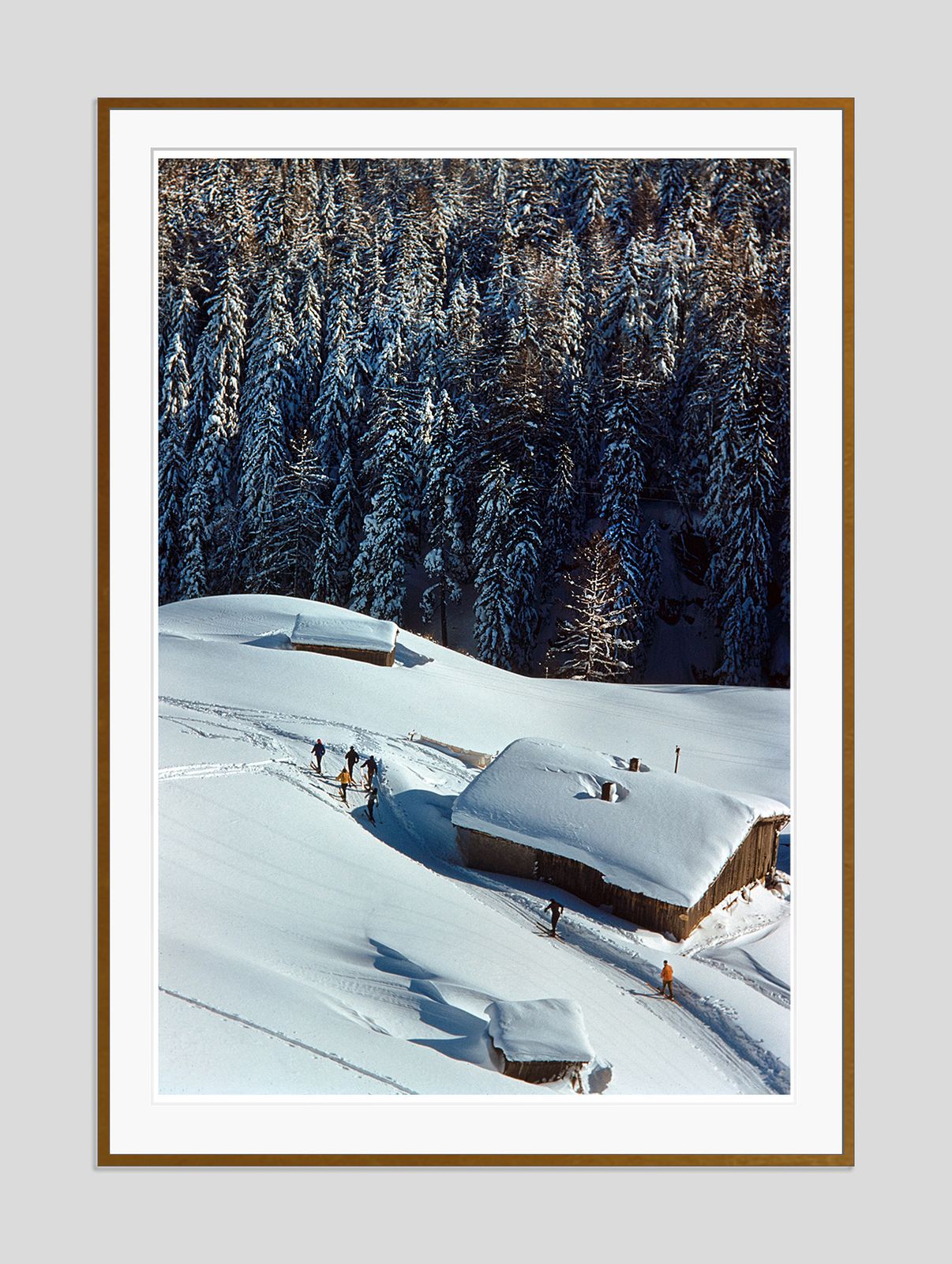 Toni Frissell 'A Chalet In Winter' Archival Pigment Print Framed In Brown photo furniture