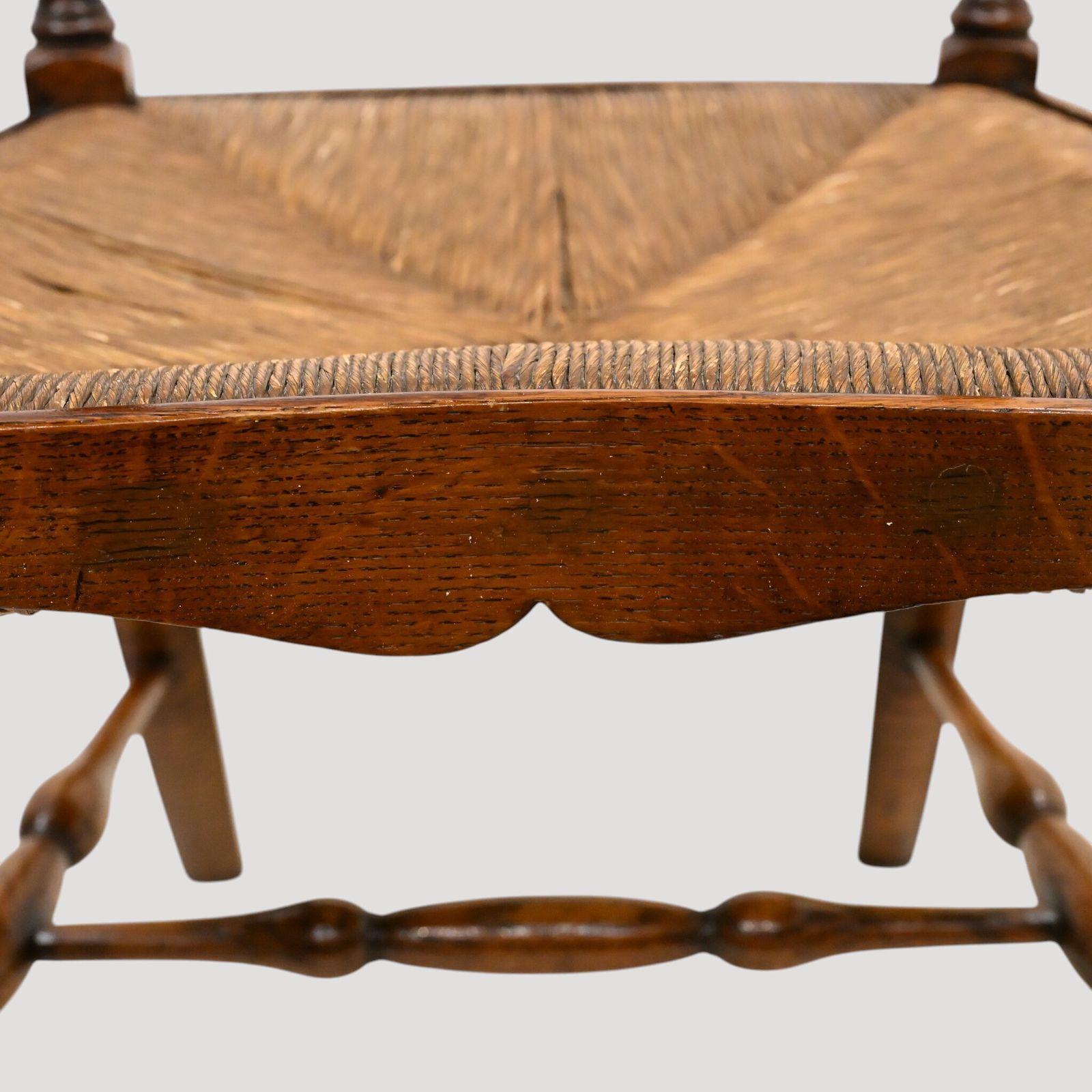 Georgian Oak Dining Chair Ladderback Cabroile Legs Pad Feet Free Uk Delivery* photo 227.0