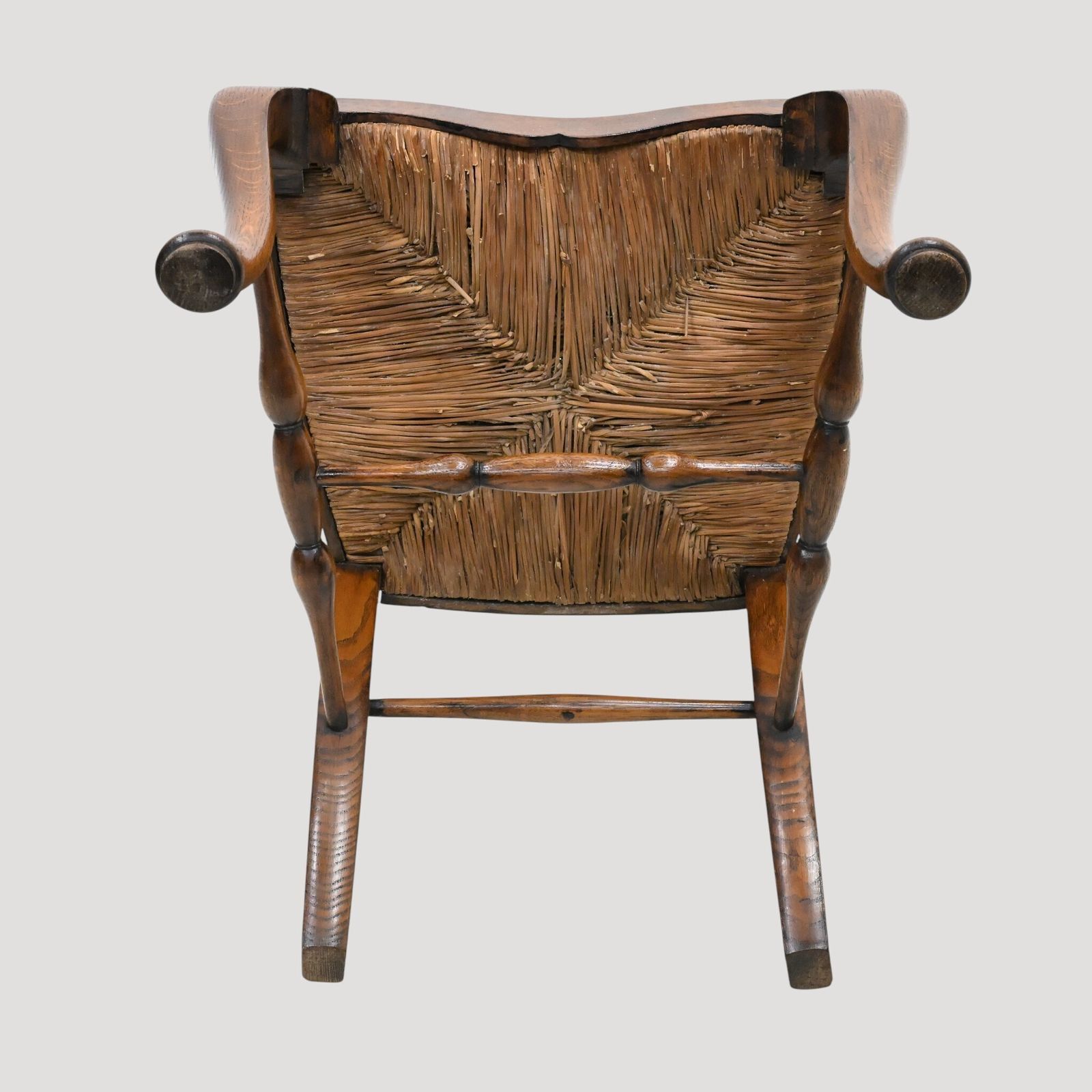 photo vinterior Georgian Oak Dining Chair Ladderback Cabroile Legs Pad Feet Free Uk Delivery*