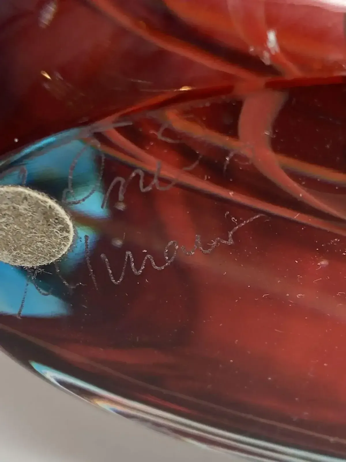 "Vaso Spirale" Murano Glass Sommerso Vase photo 1723.0