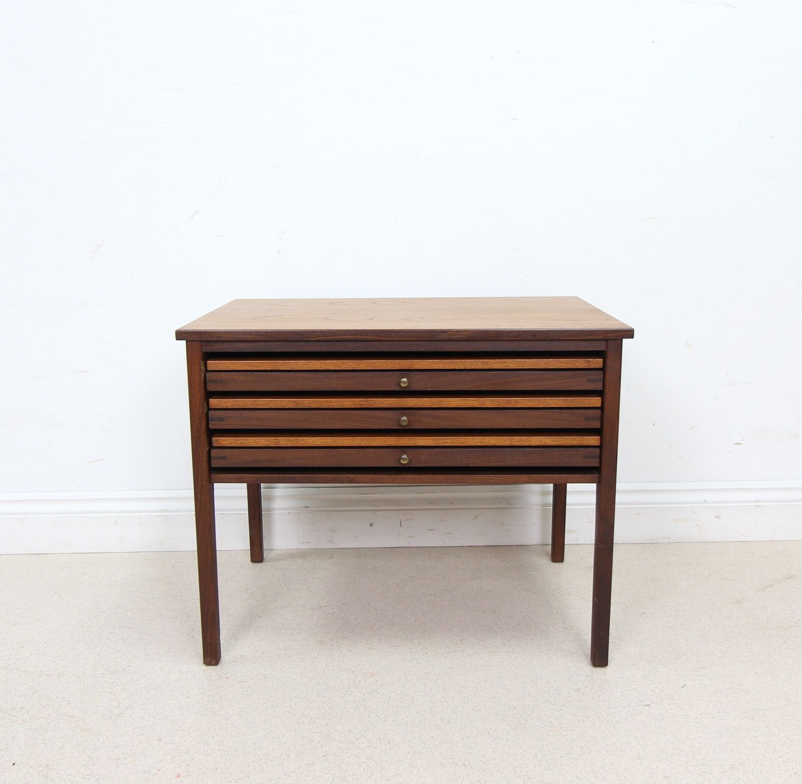 Danish Mid Century Teak Nest Of Tables By Illum Wikkelso For Cfc Silkborg photo vinterior