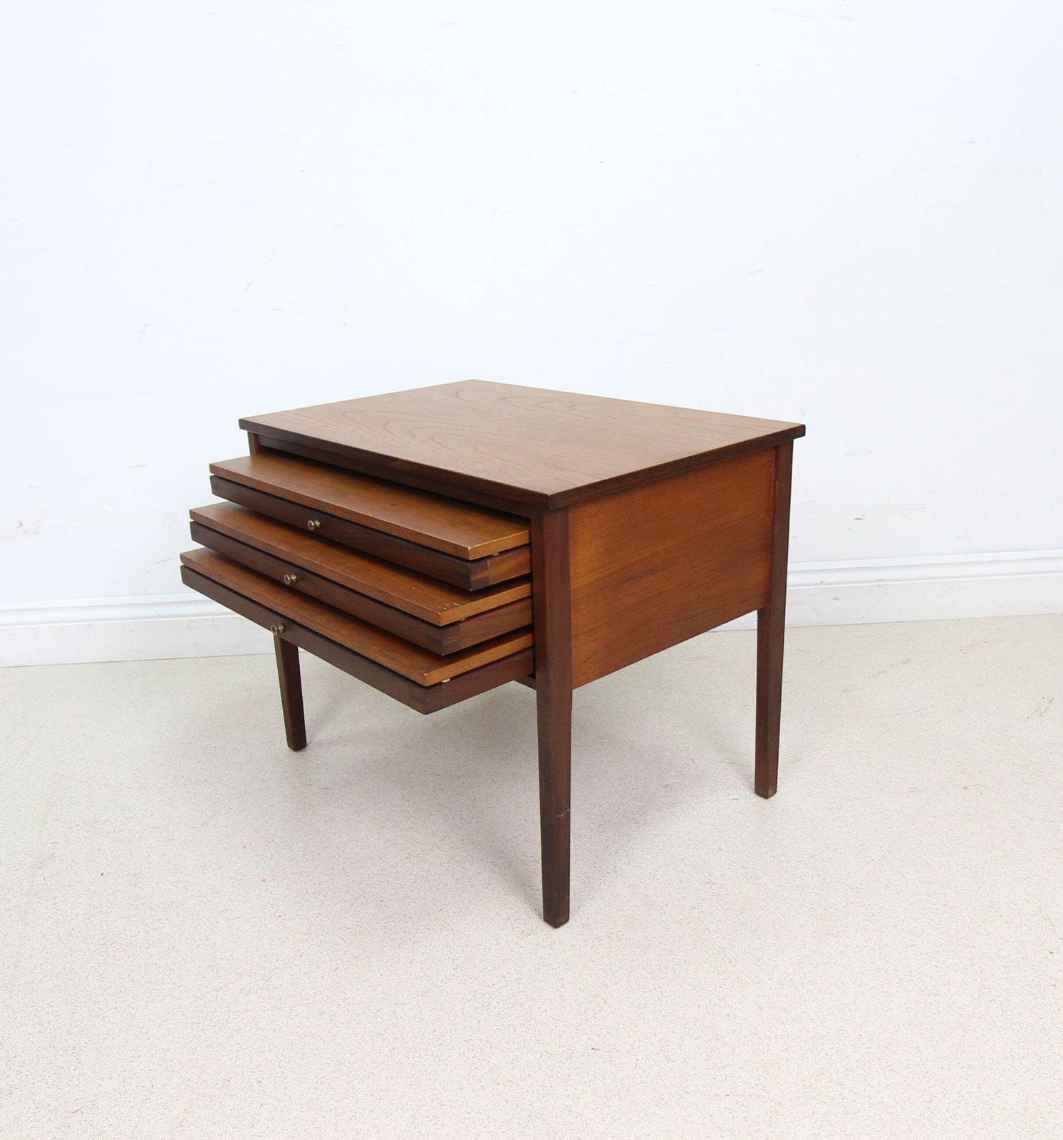 Danish Mid Century Teak Nest Of Tables By Illum Wikkelso For Cfc Silkborg photo for sale