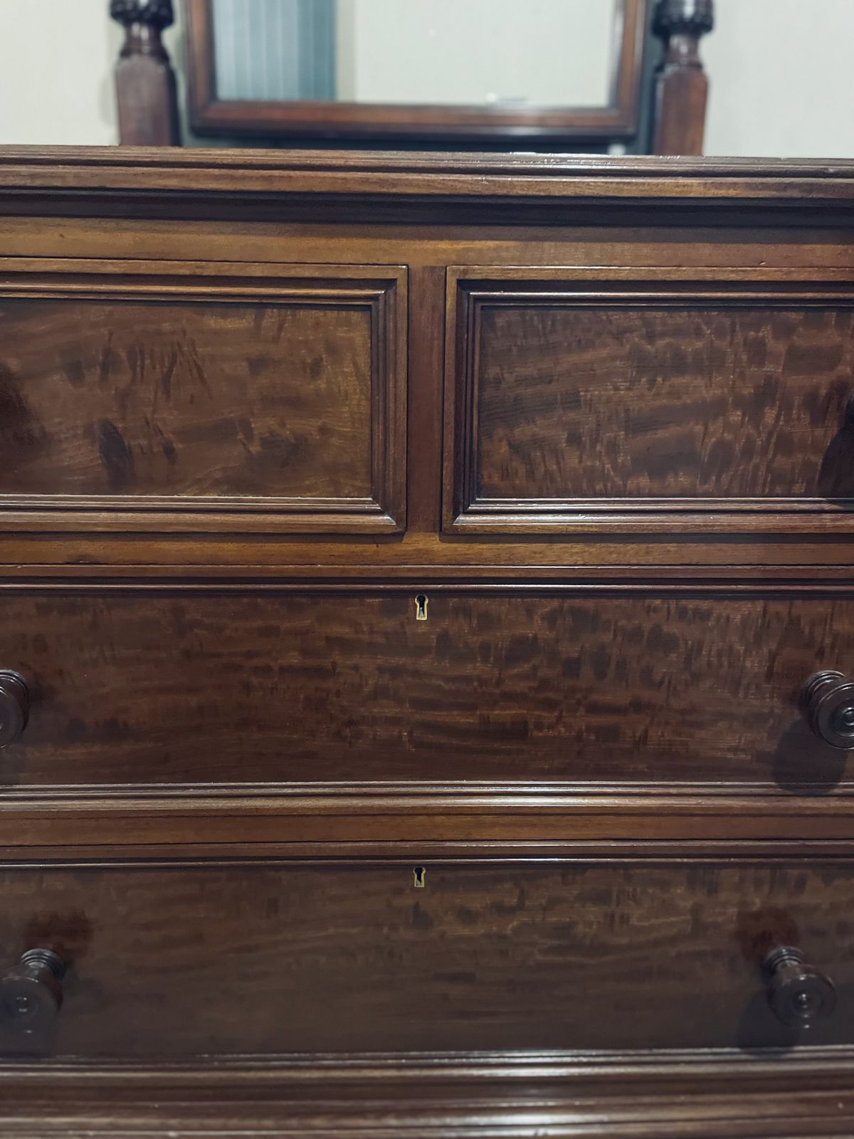 photo for sale Restored Victorian Chest Of Drawers Dresser With Mirror Gillows 1880s