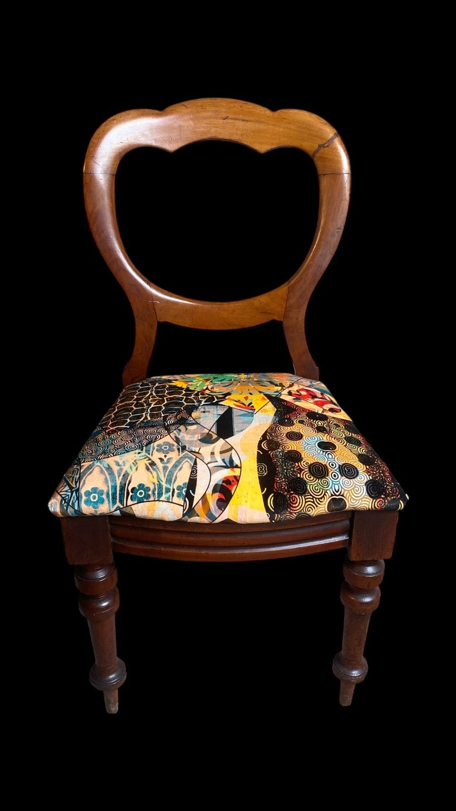English 19th Century Balloon Back Dining Chairs X4 photo Furniture