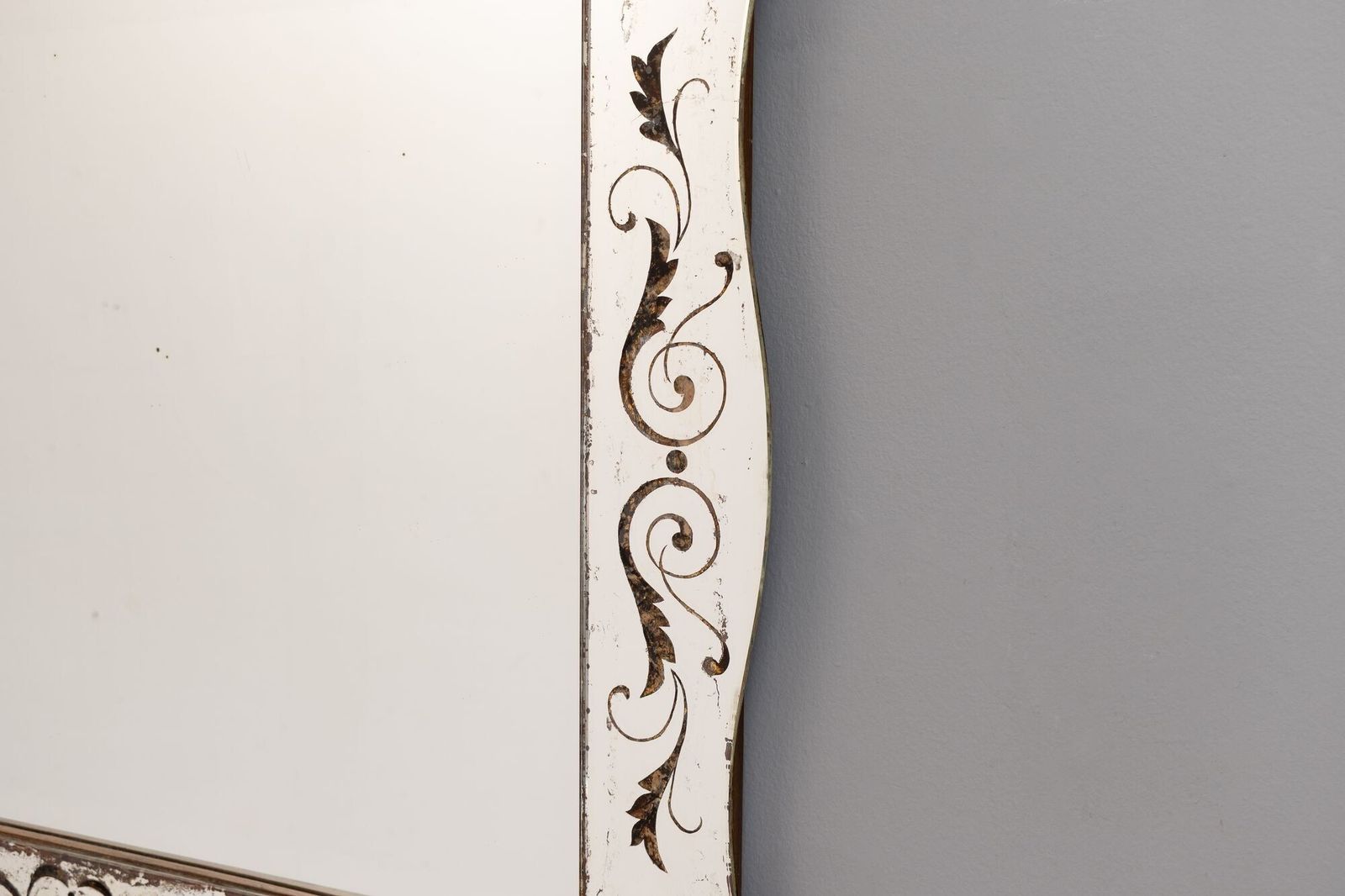 Venetian Mirror, 1930s, Glass, Vintage photo furniture