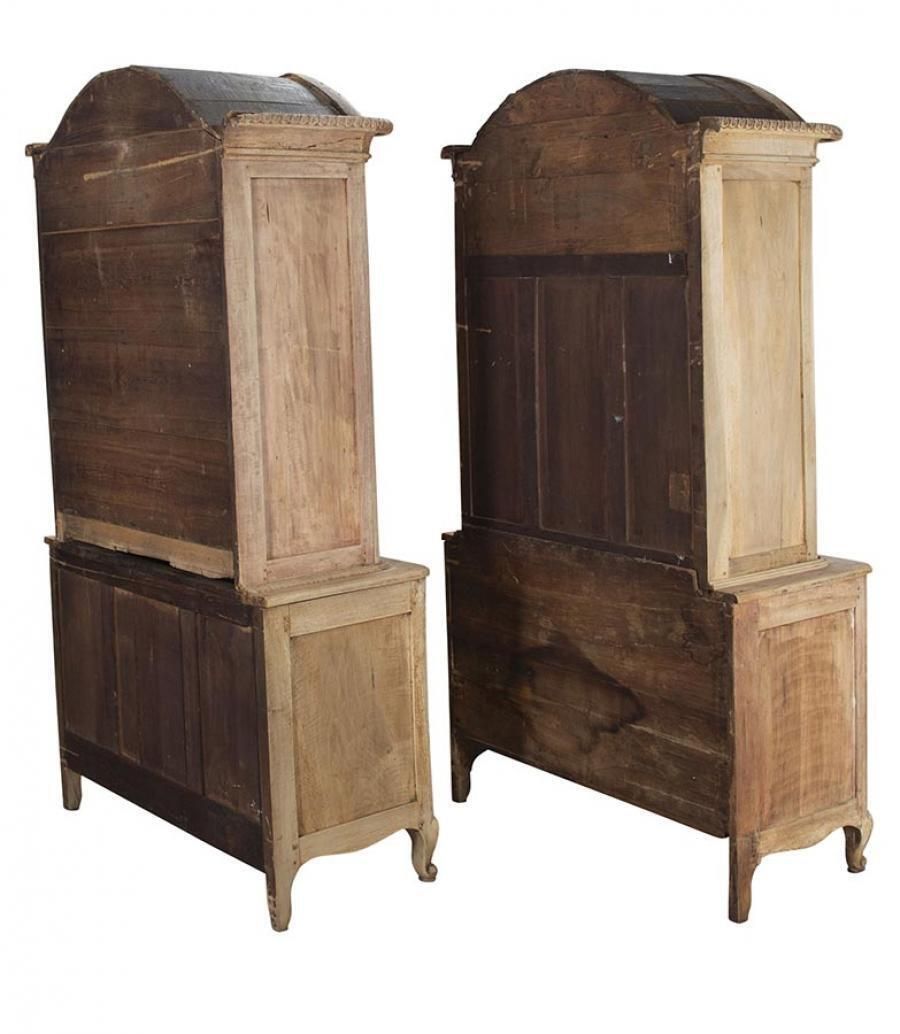 Pair Of Large Late 19th Century French Bleached Cabinets photo Furniture