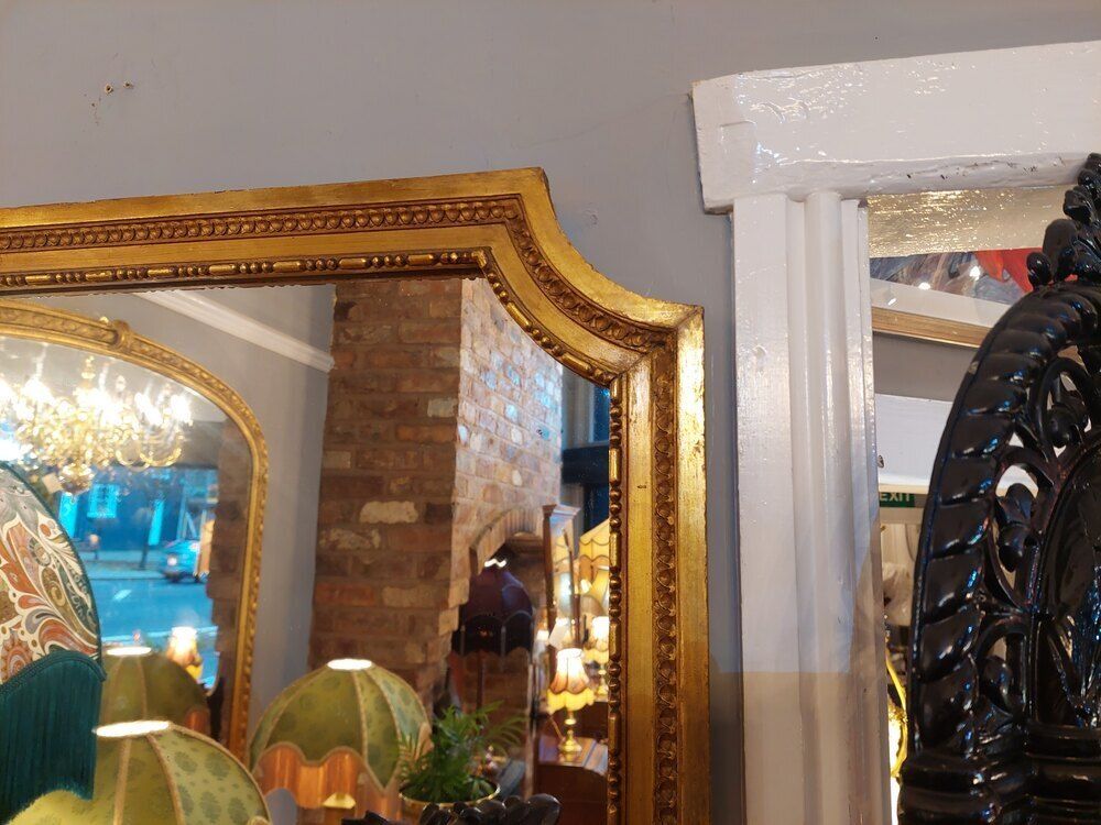 French Louis XVI Style Giltwood Pier Glass Console photo vinterior