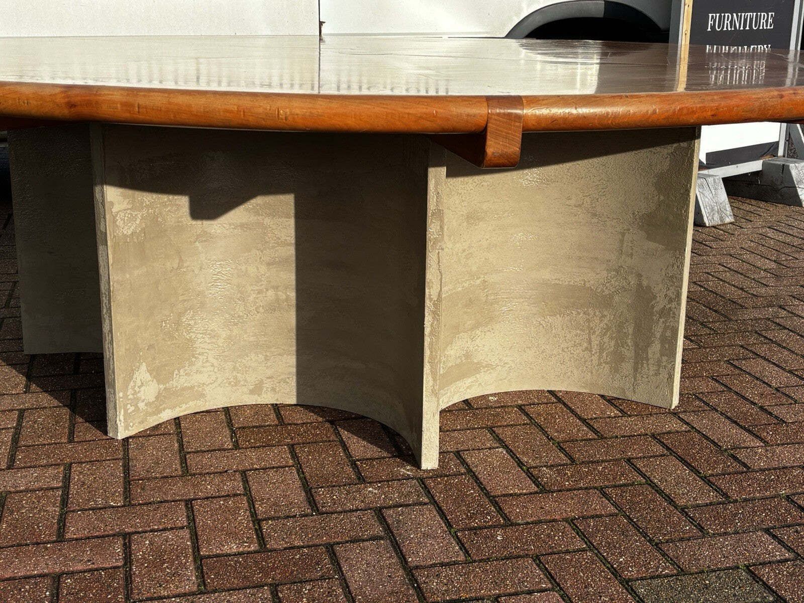 2544.0 Mid Century Dining Table. Fabulous Quality, Seats 8 But Could Seat 10 12 photo