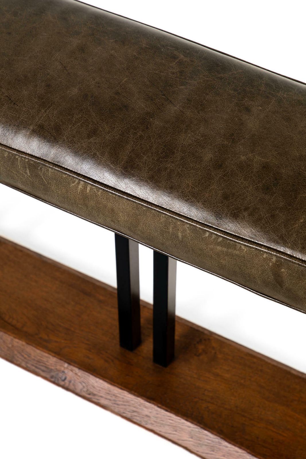 photo for sale Large Leather Club Fender, Early 20th Century