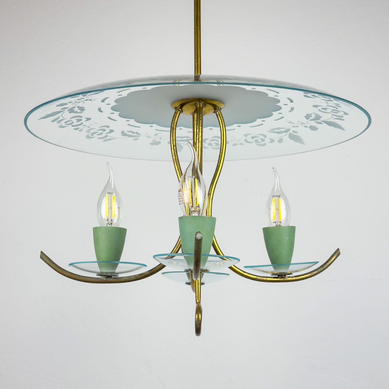 Vintage Chandelier By Pietro Chiesa For Fontana Arte, Italy 1930s photo furniture
