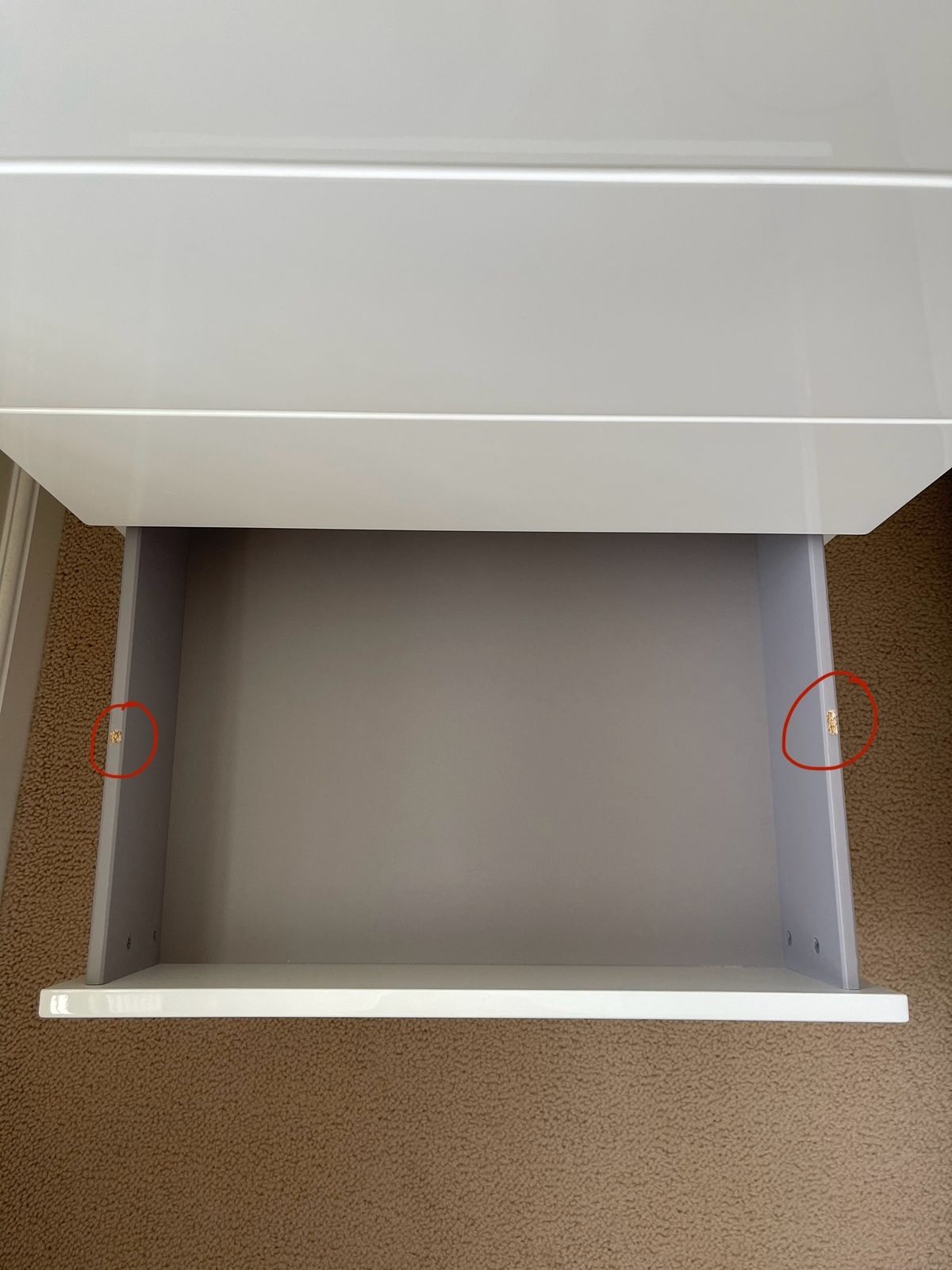 Rolf Fransson Abstracta Arctic Cabinet White Gloss photo furniture