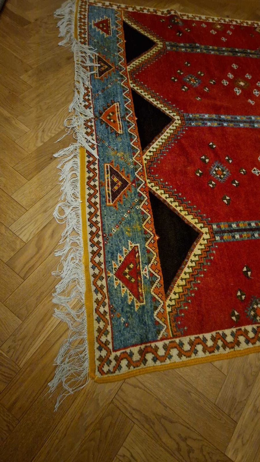 Authentic Hand Woven Moroccan Carpet – 206 X 300 Cm – Purchased In Marrakech photo Textiles