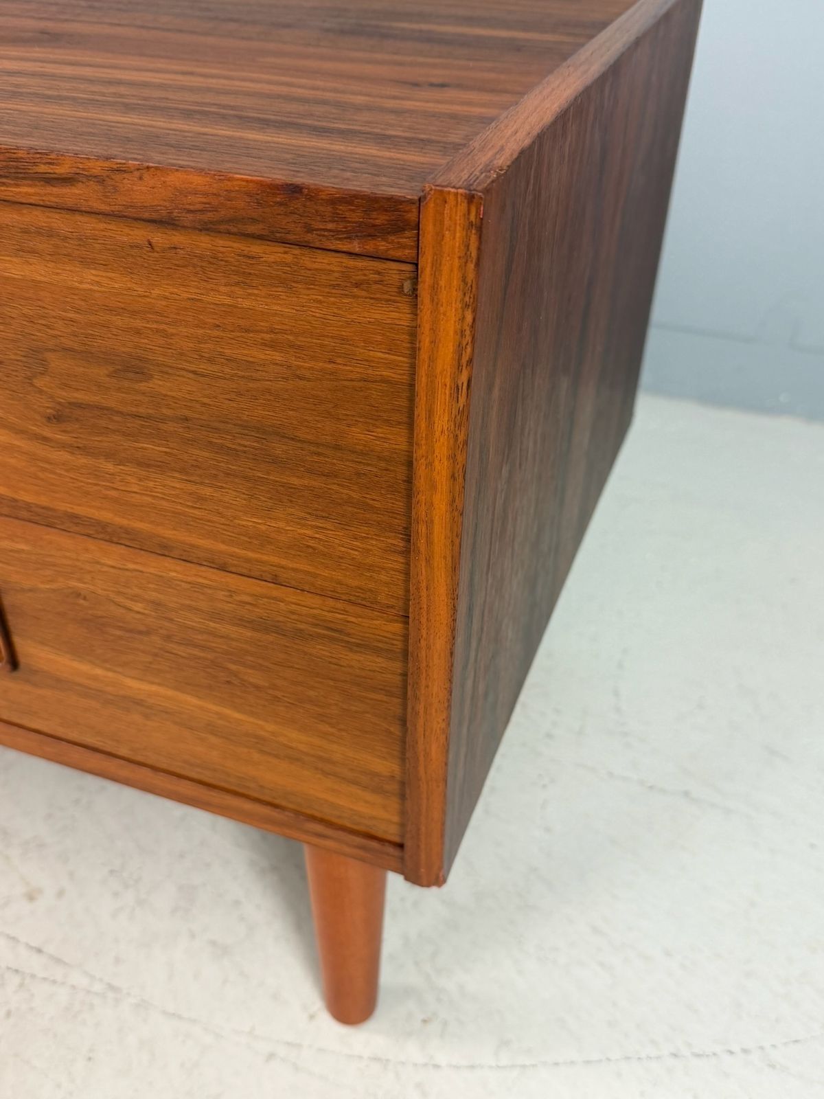 photo furniture Danish Teak Low Chest With Four Drawers, 1960s