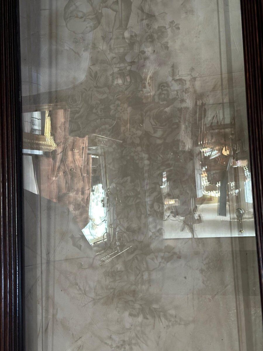Etched Glass Door, 1890s, 1800s photo Home Fixtures