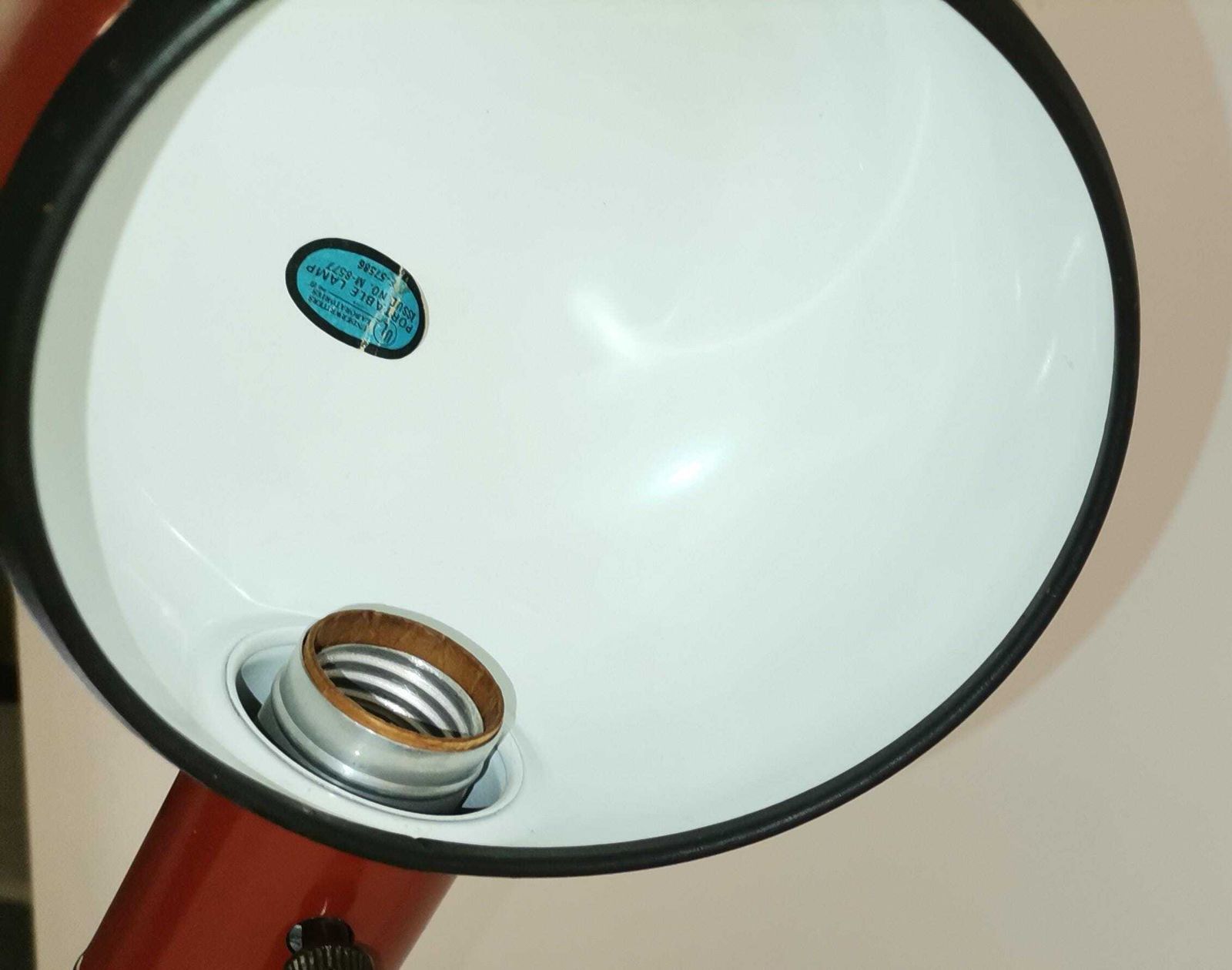 Modern Enameled Orb Shade Desk Lamp/ 1980s/ Yugoslavia/Mid Century photo 224.0