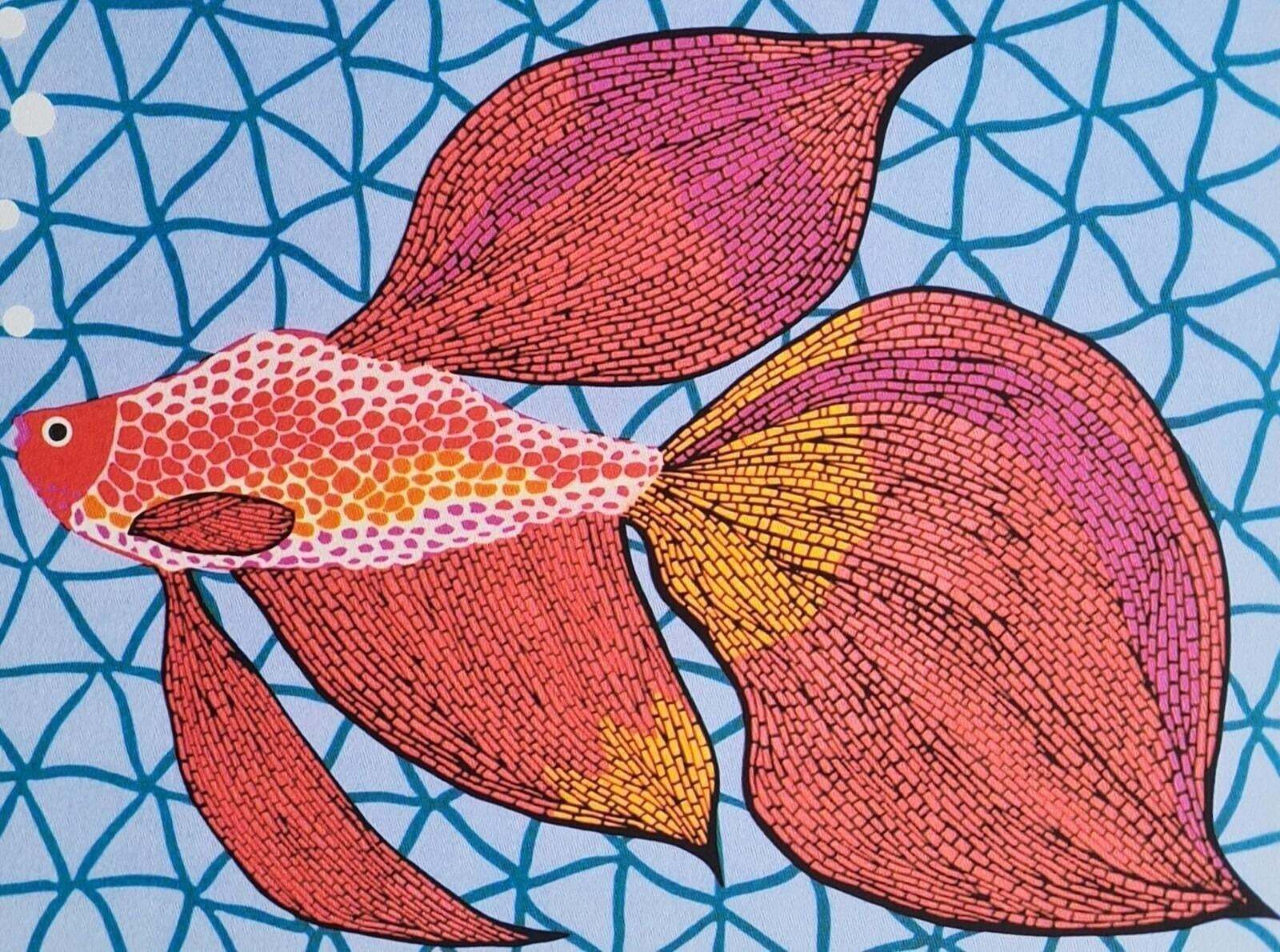 After Yayoi Kusama, Goldfish, Lithograph, 1990s photo for sale