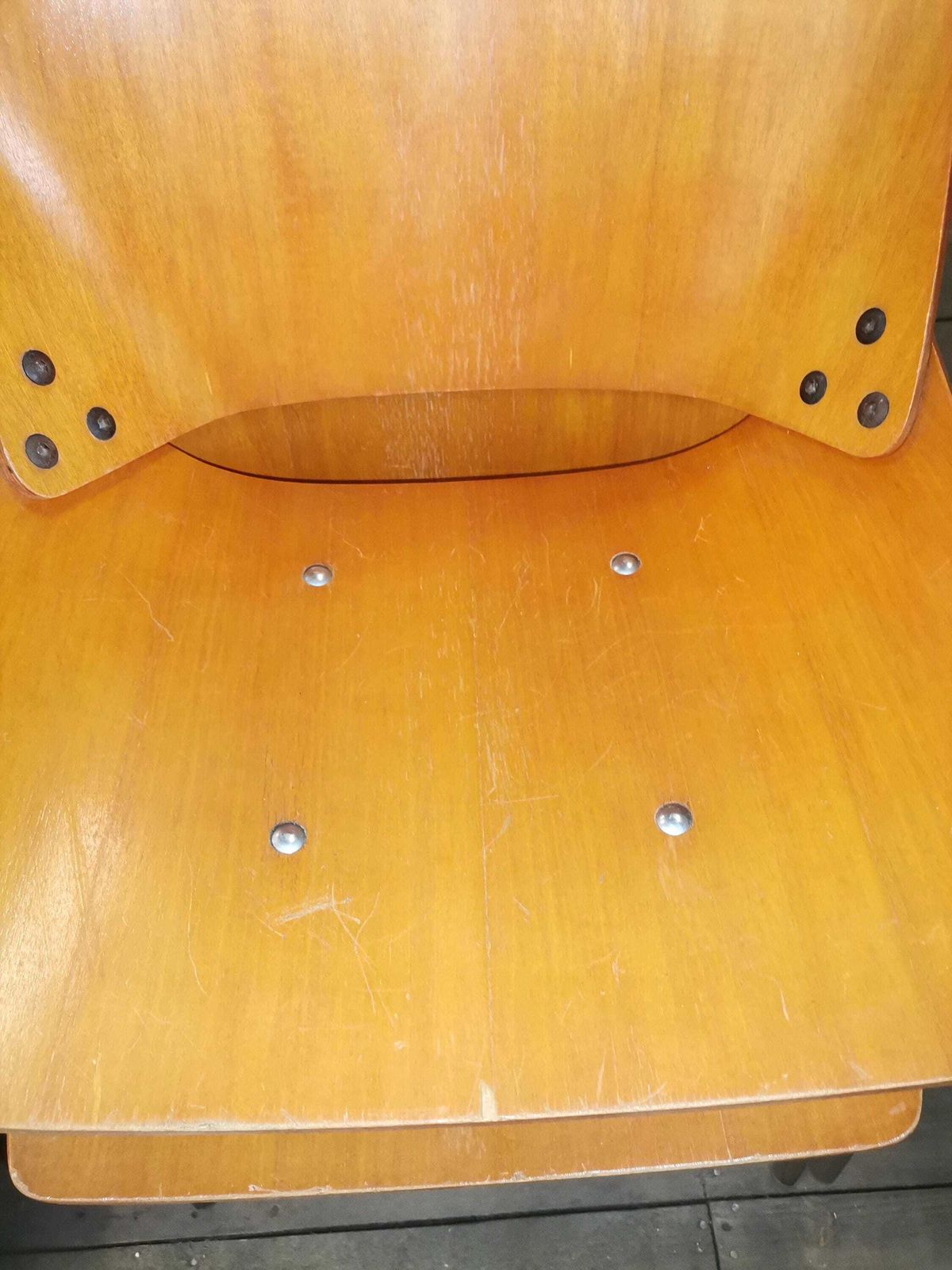 1 Of 7 Rare Lupina "Shell" Chairs By Niko Kralj For Stol Kamnik / Industrial Designer Chair / Office Chair / Made In Yugoslavia / 1960s photo vinterior