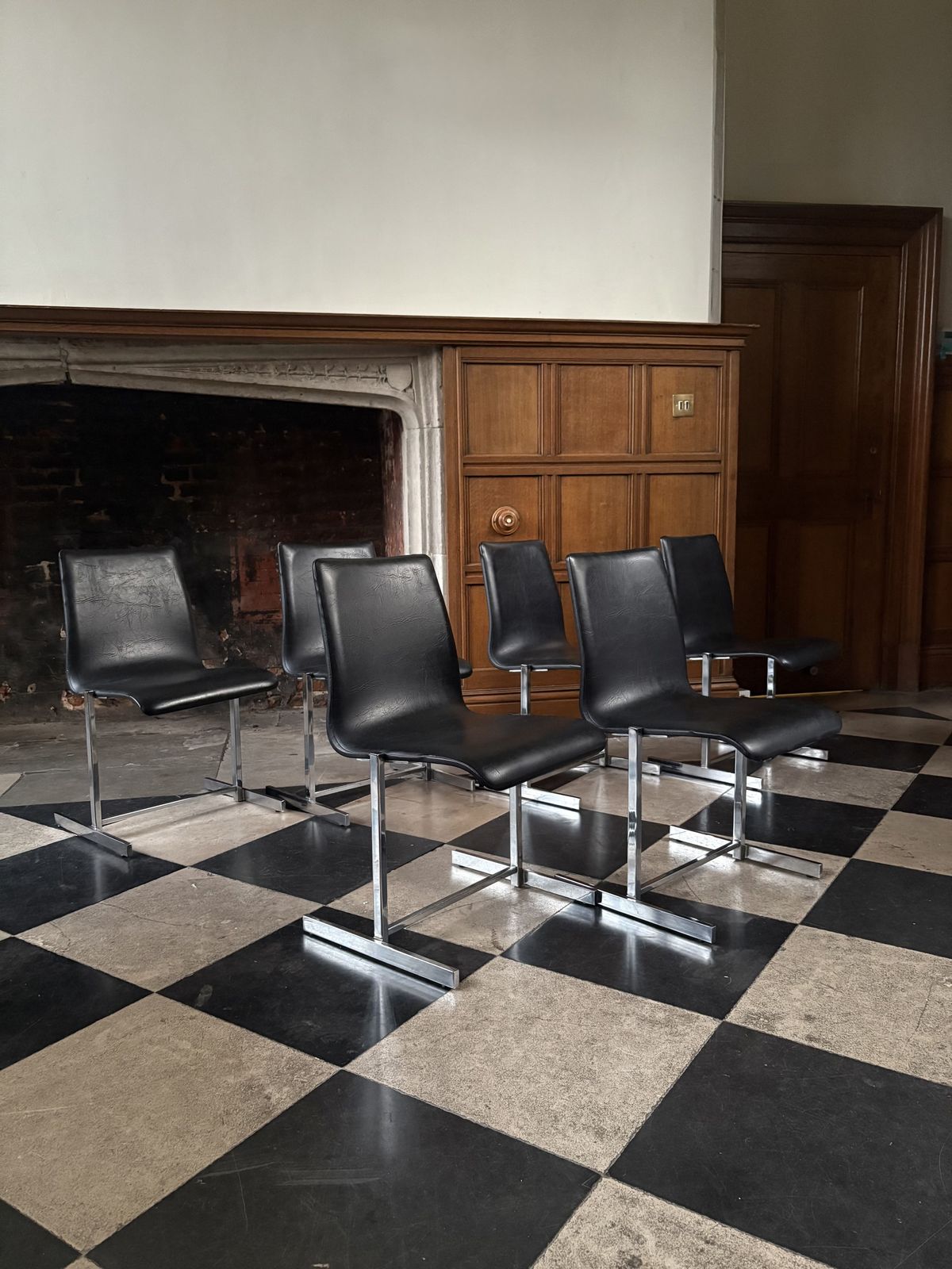 Set Of 6 1970s Dining Chairs In The Style Of Rudi Verelst photo 750.0