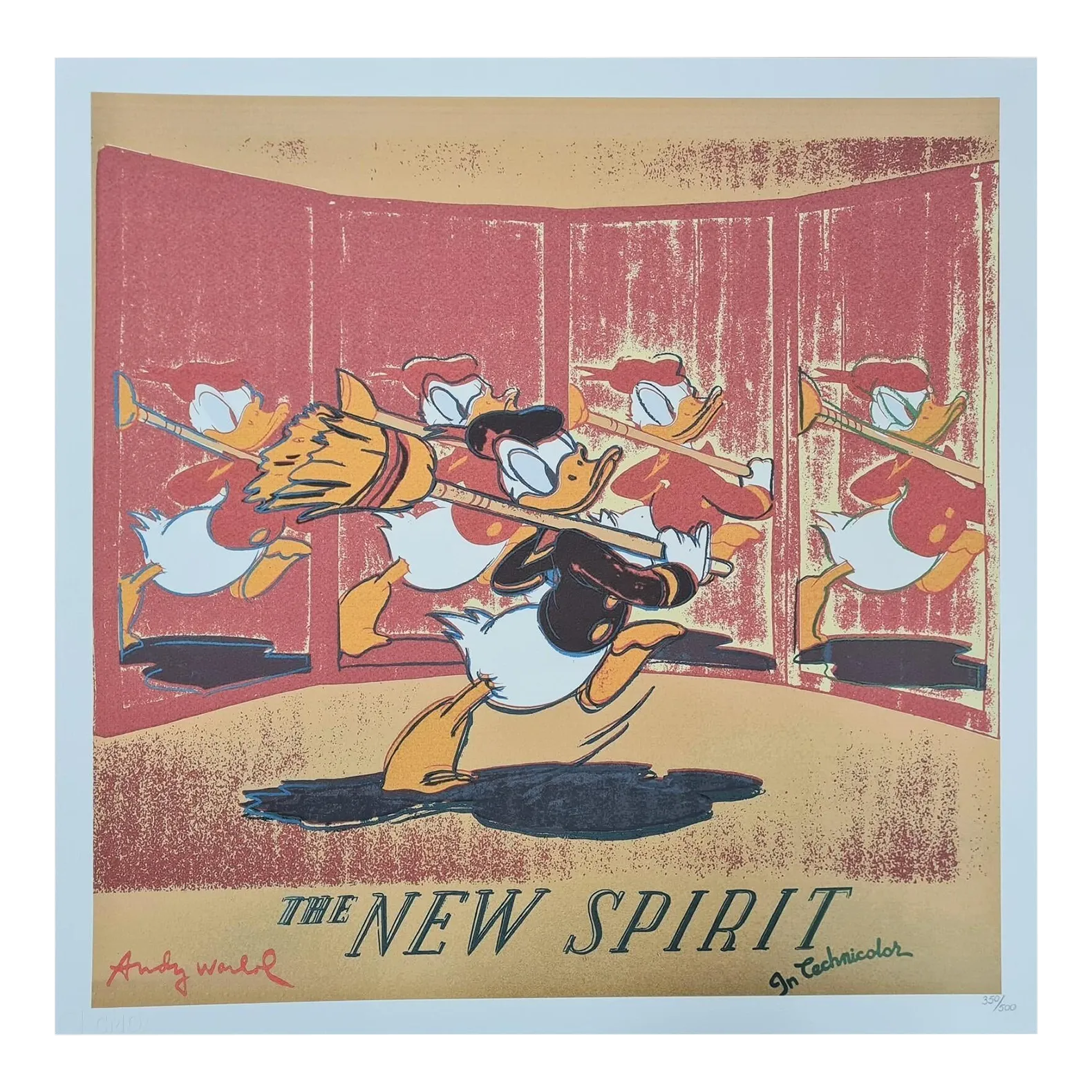 After Andy Warhol, Donald Duck, 1980s, Lithograph