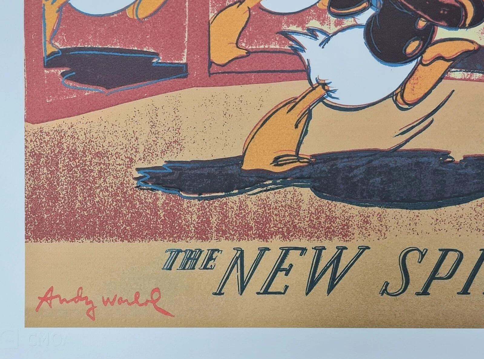 After Andy Warhol, Donald Duck, 1980s, Lithograph photo furniture