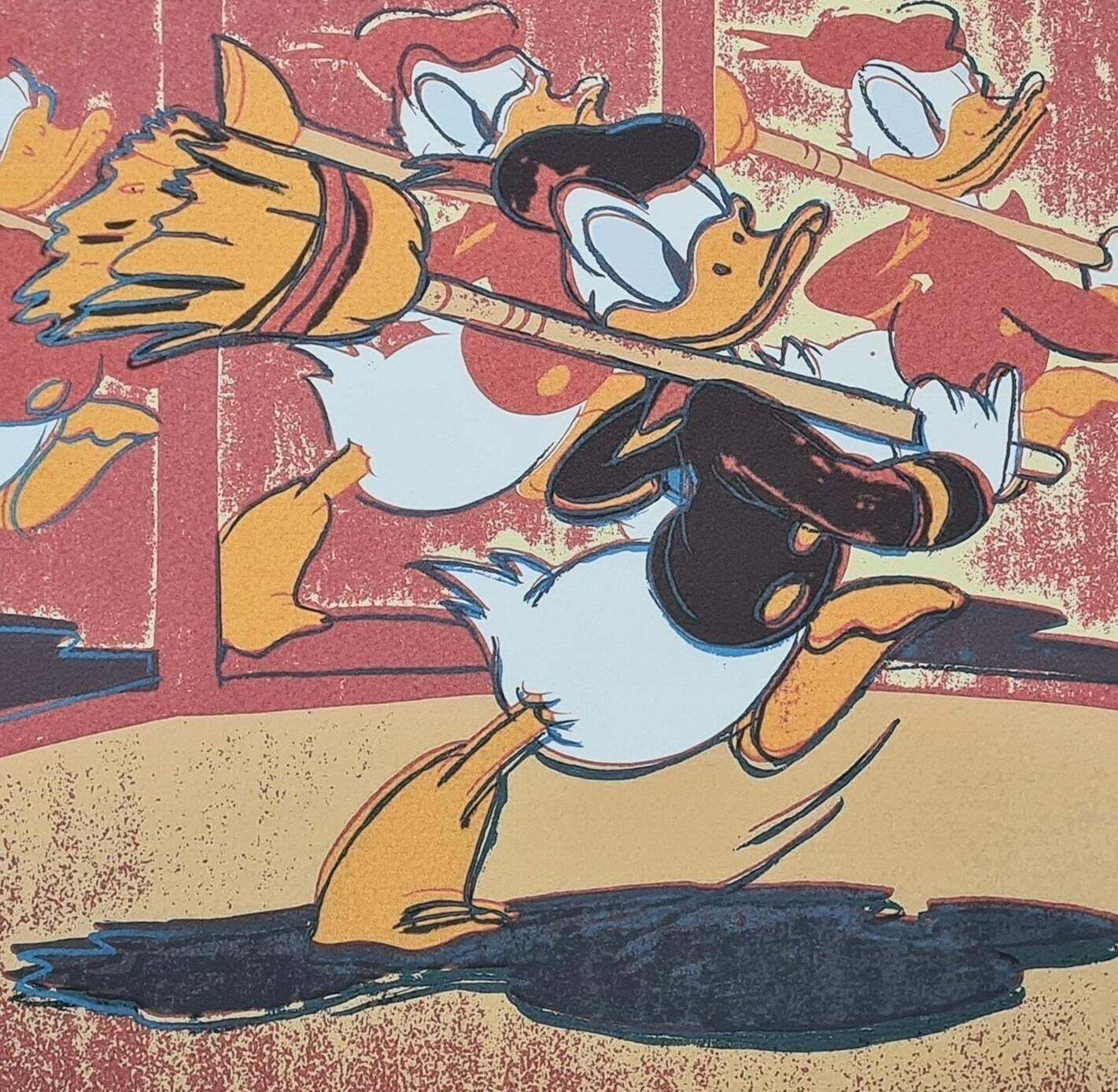 After Andy Warhol, Donald Duck, 1980s, Lithograph photo vinterior