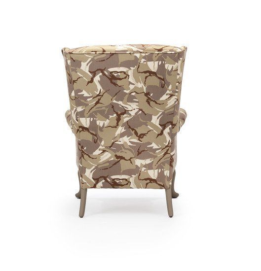 The Army Desert Camouflage Wing Chair. photo vinterior