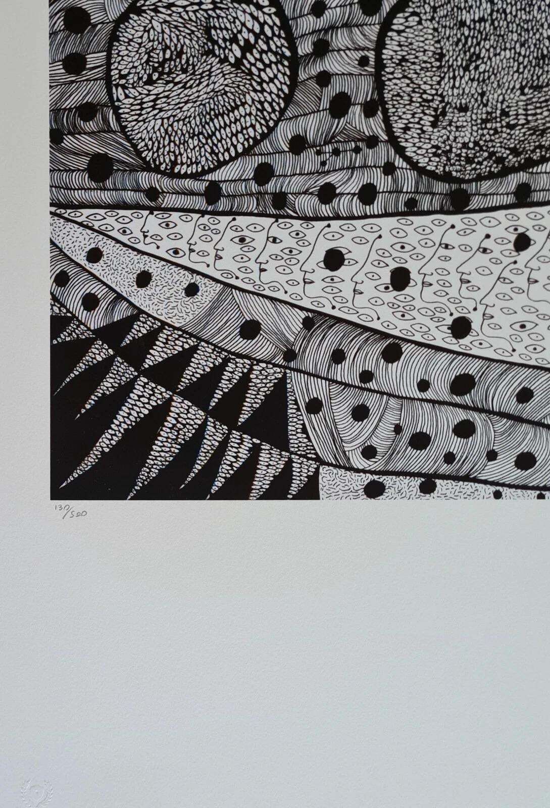 After Yayoi Kusama,Waking Up, Lithograph, 1990s photo Art