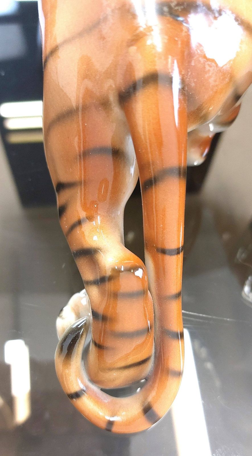 photo furniture 1 Of 2 Decorative Ornament / Art Nouveau / Czech Republic / Tiger Animal Figure