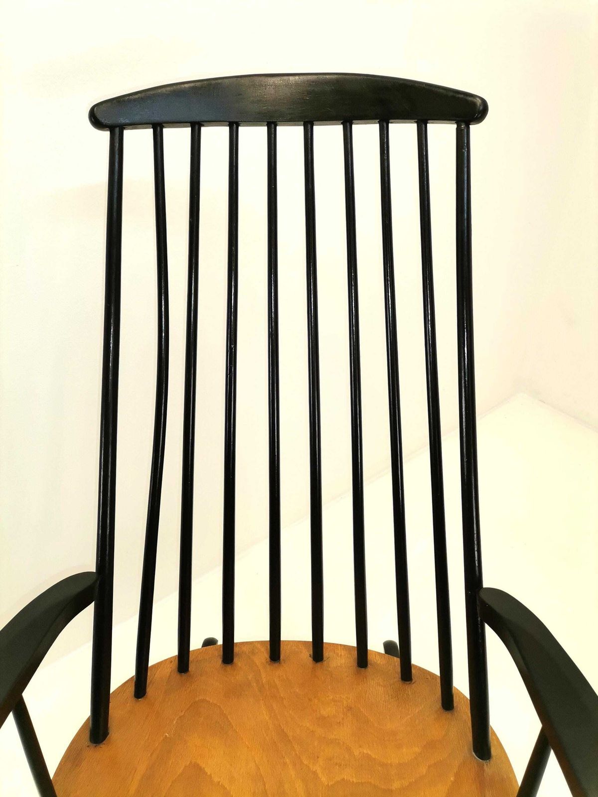 Ilmari Tapiovara Mid Century Modern Rocking Chair / Made In 60s Yugoslavia / Grandessa Rocking Chair/ photo vinterior