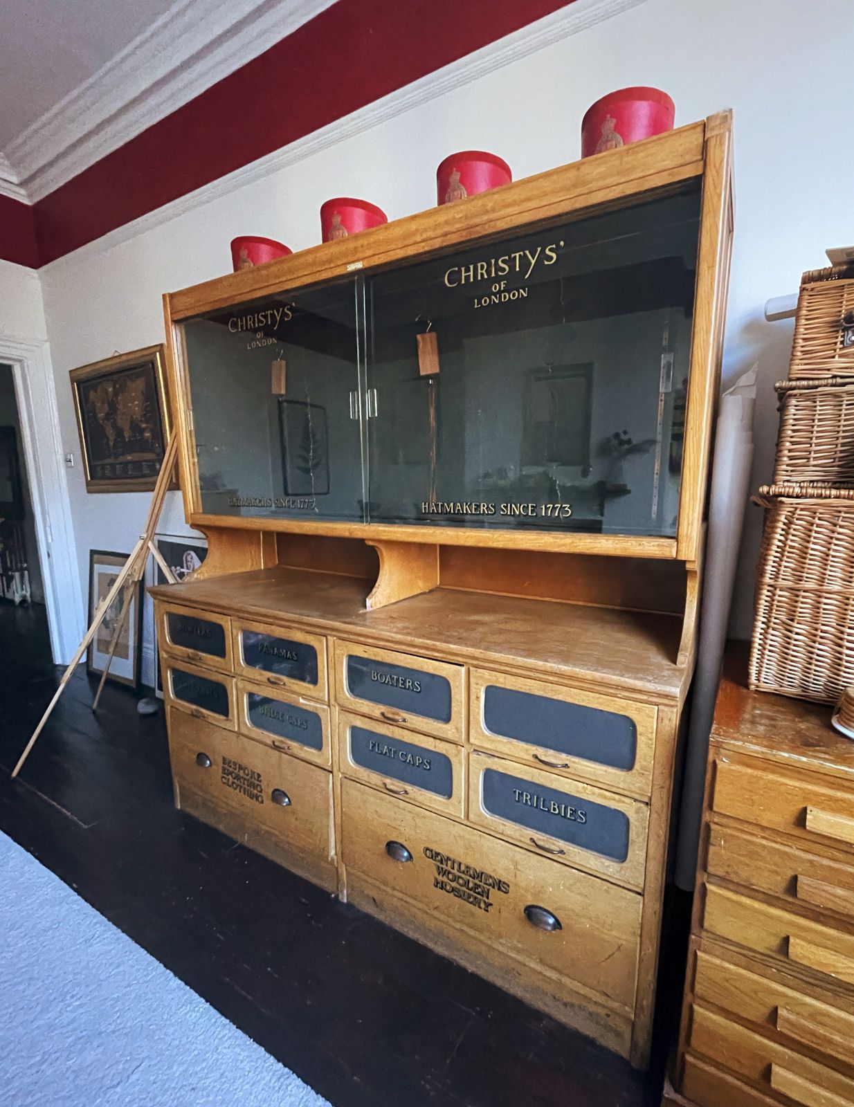Christy's Hat Cabinet With Large Set Of Drawers photo Furniture